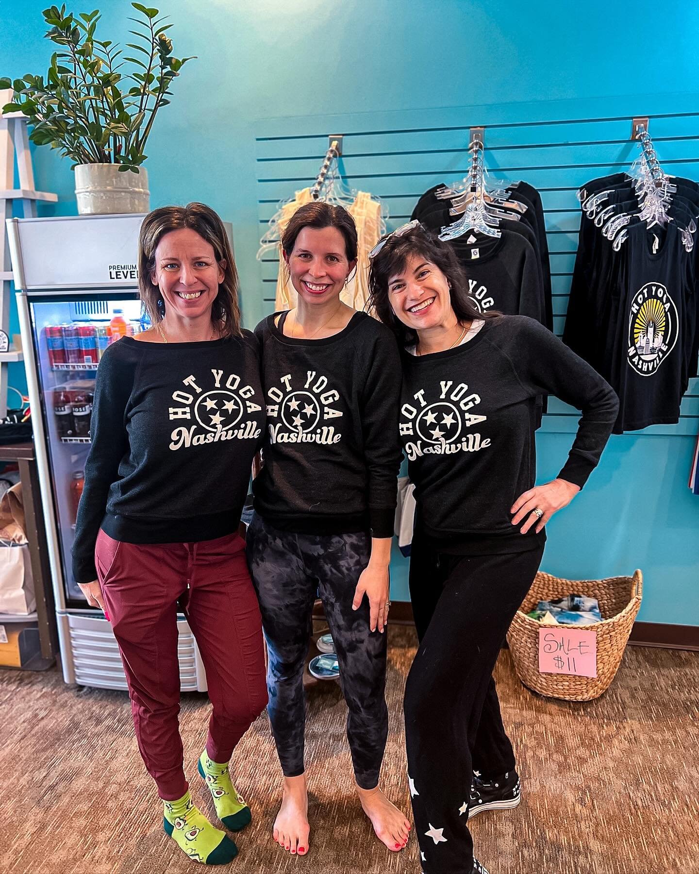 More of our new merch! New sweatshirts &amp; new tanks! Make your friends jealous and get your day AND night beachware now! Rep your favorite yoga studio all summer long! ☀️🌞🕶️⛱️🍉🤸&zwj;♀️

#isitsummeryet #newmerch #hotyoganashville #yogaheals #or