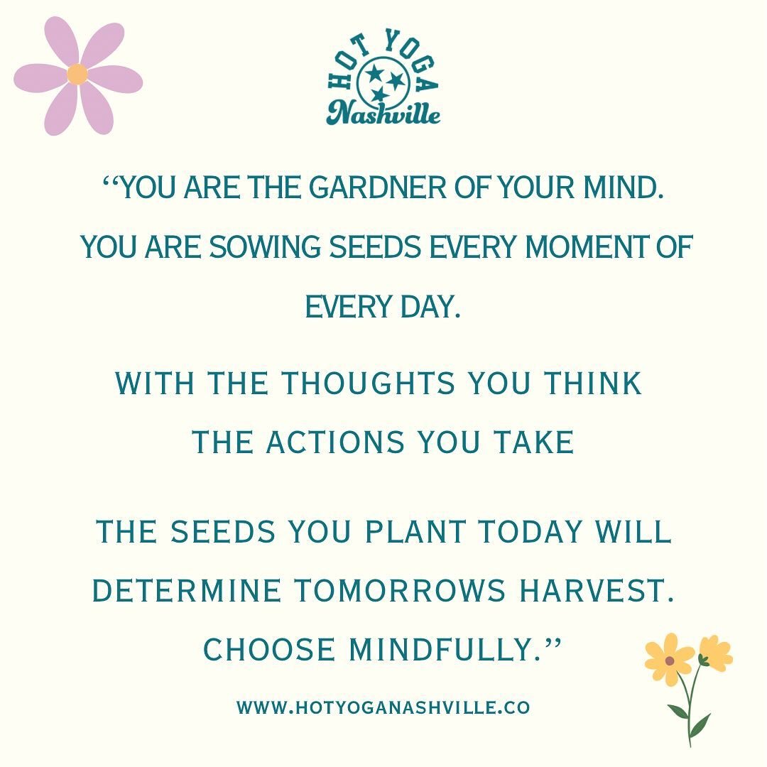 Grow your positive mindset 🌼🌿🧘&zwj;♂️

#hotyoganashville #spring #infernohotpilates #nashvillepilates #hotyogaheals #originalhot