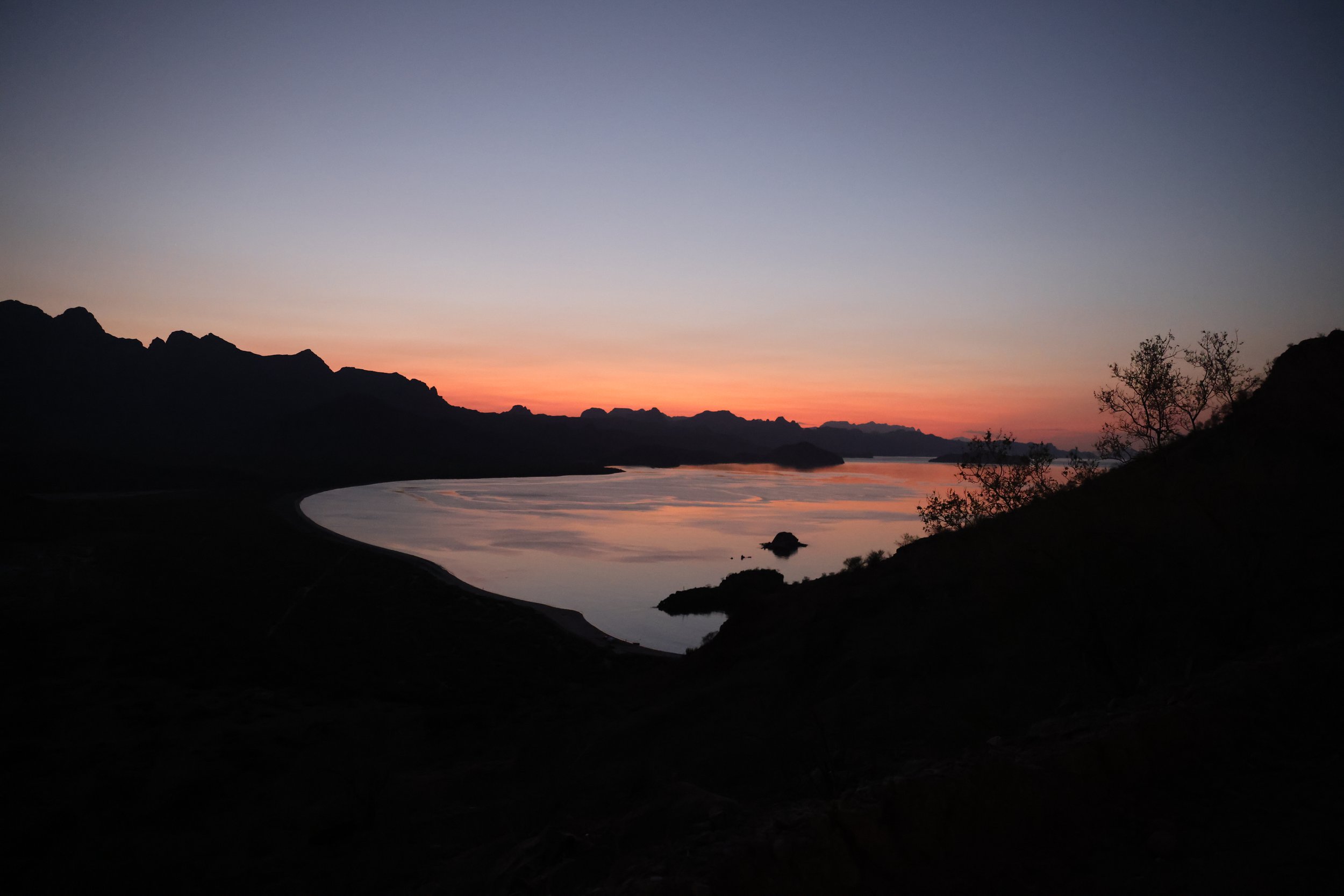A scenic view of the Gulf of California, on a Baja adventures expedition.