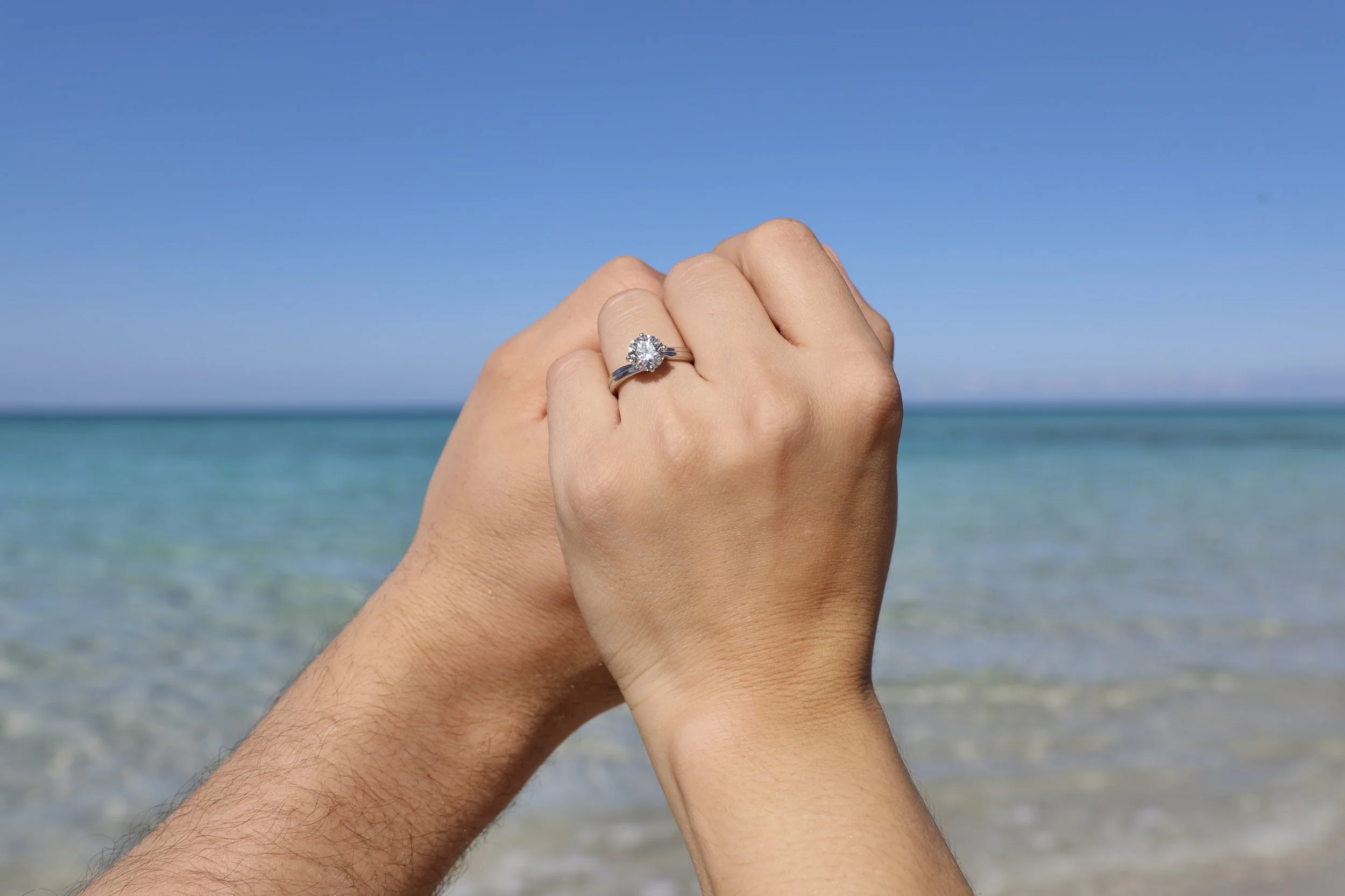 Romantic marriage proposal in Loreto, Baja California Sur, surrounded by breathtaking natural landscapes