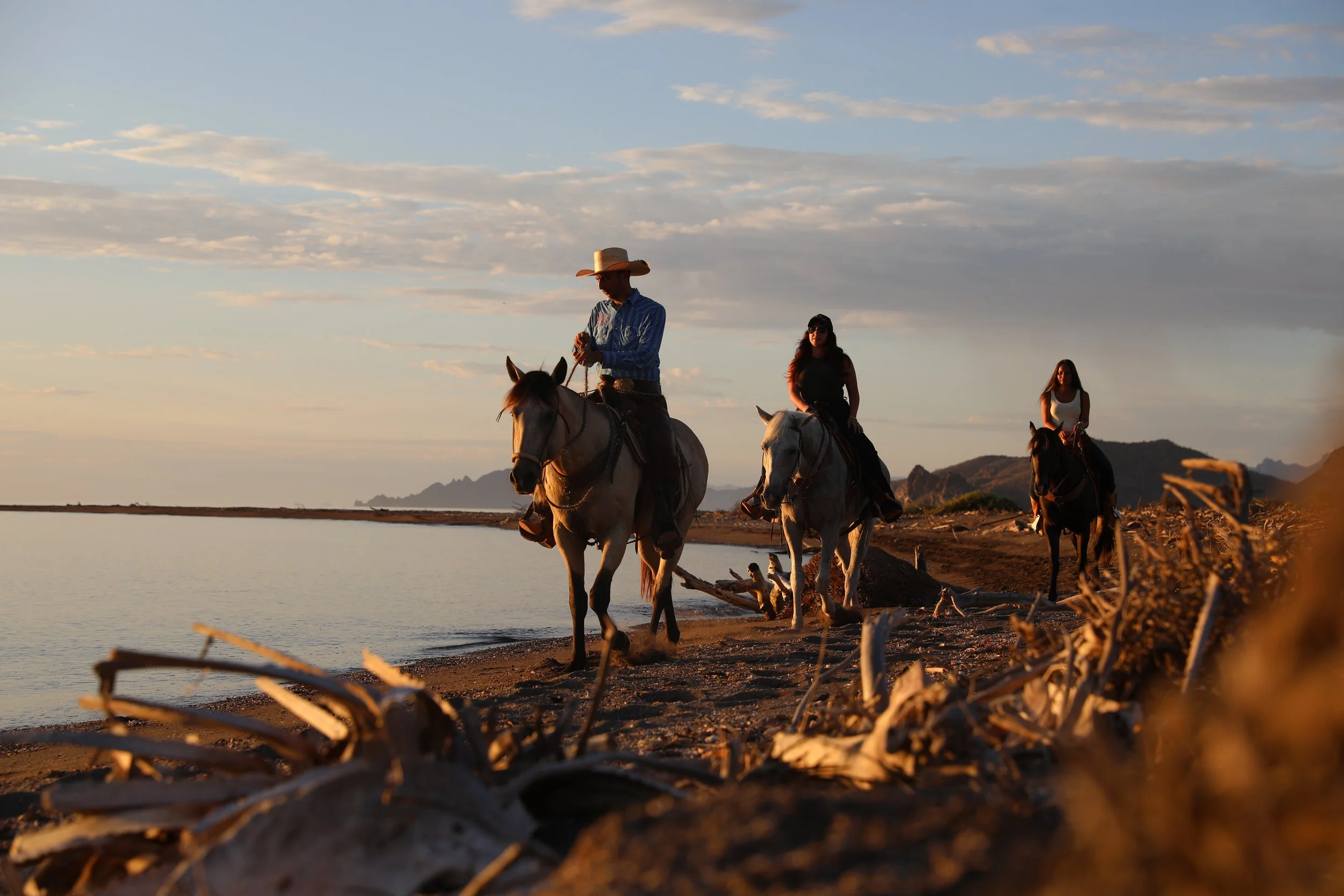 Coastal horse riding tour in Loreto, Baja California Sur, Mexico
