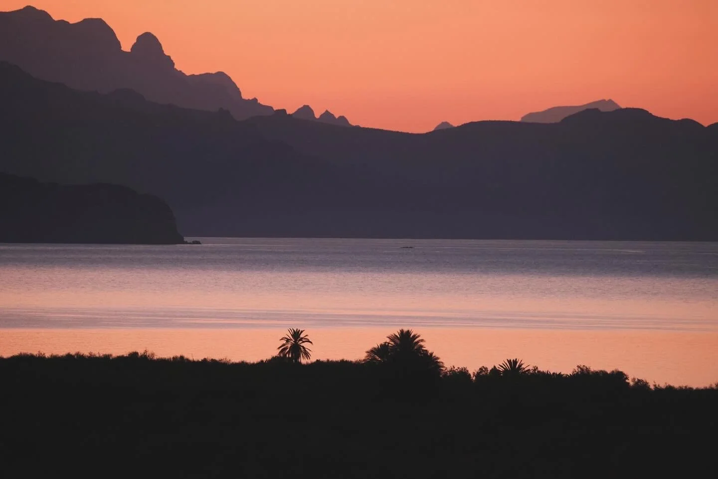 Sunset in the waters off Loreto, Baja California Sur.