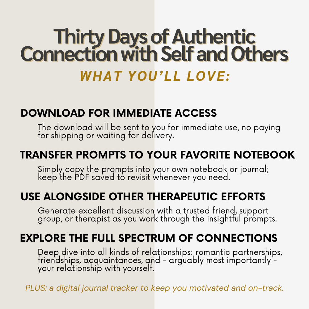 Guided Journal & Journal Prompts: Thirty Days of Authentic