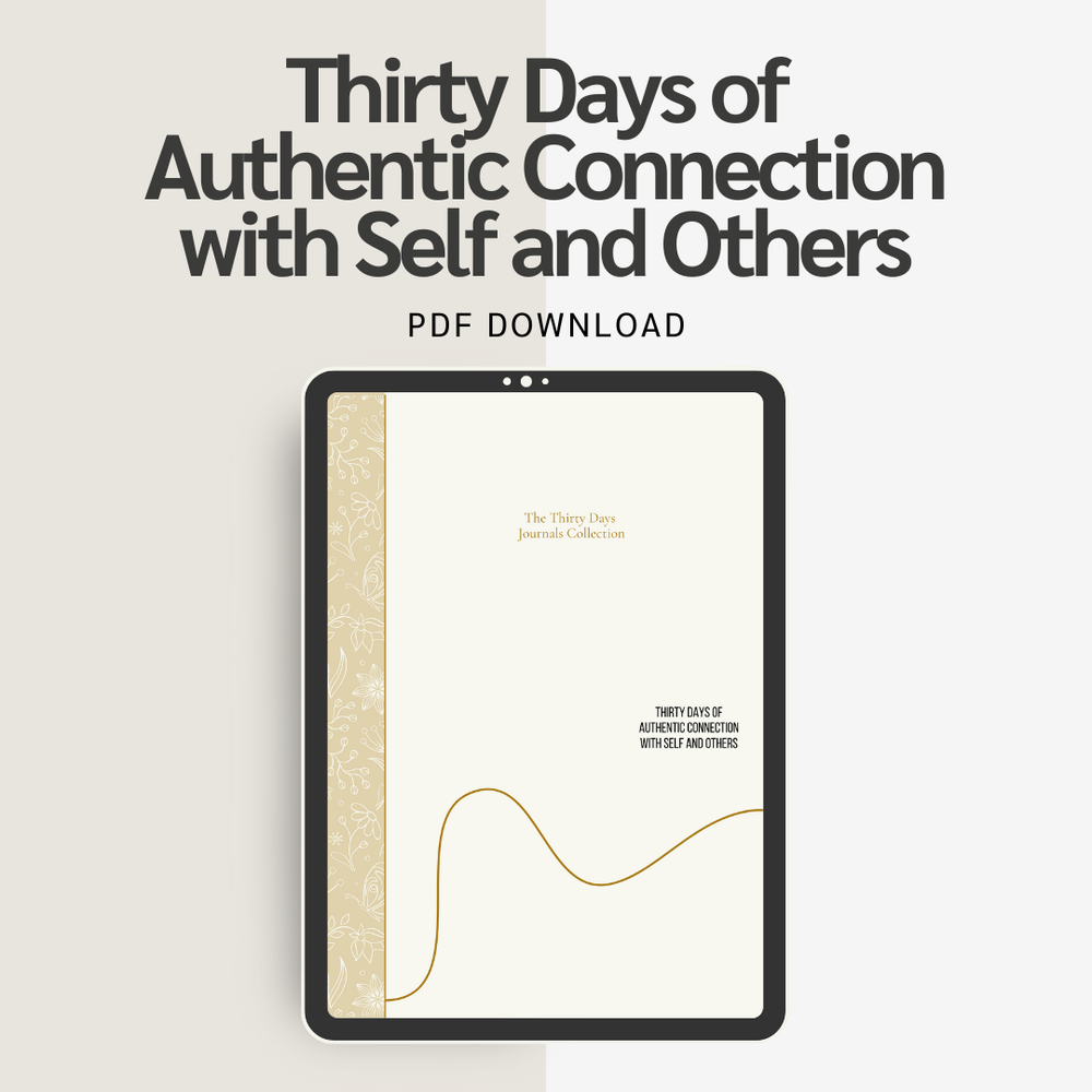 Guided Journal & Journal Prompts: Thirty Days of Authentic