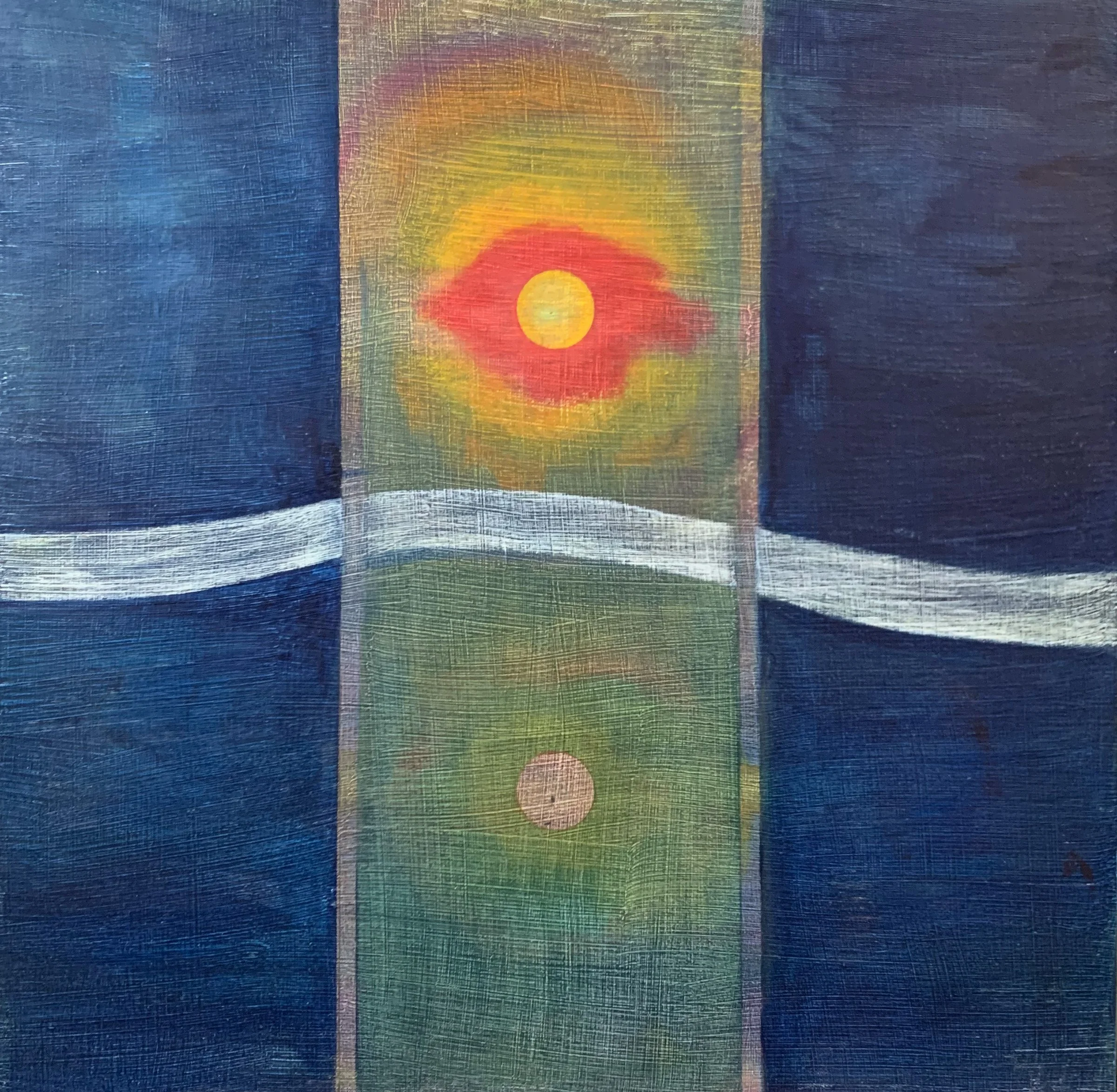 "Days Like This",
oil on cradled panel, 16" x 16"