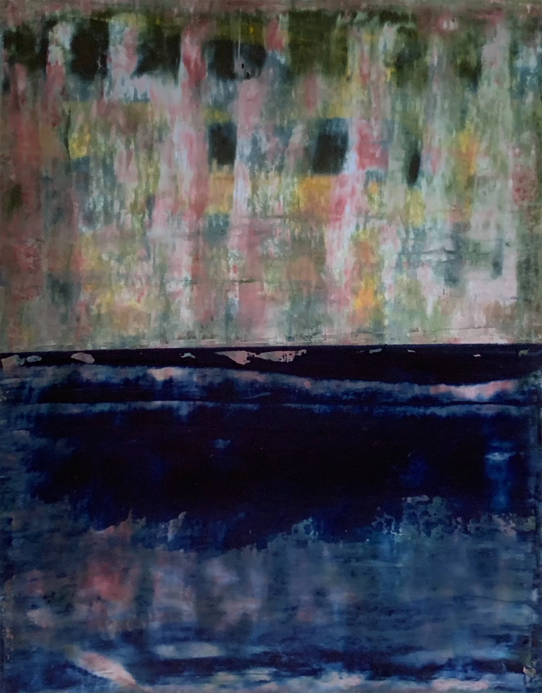 Oil on mixed media paper, 7" x 5"