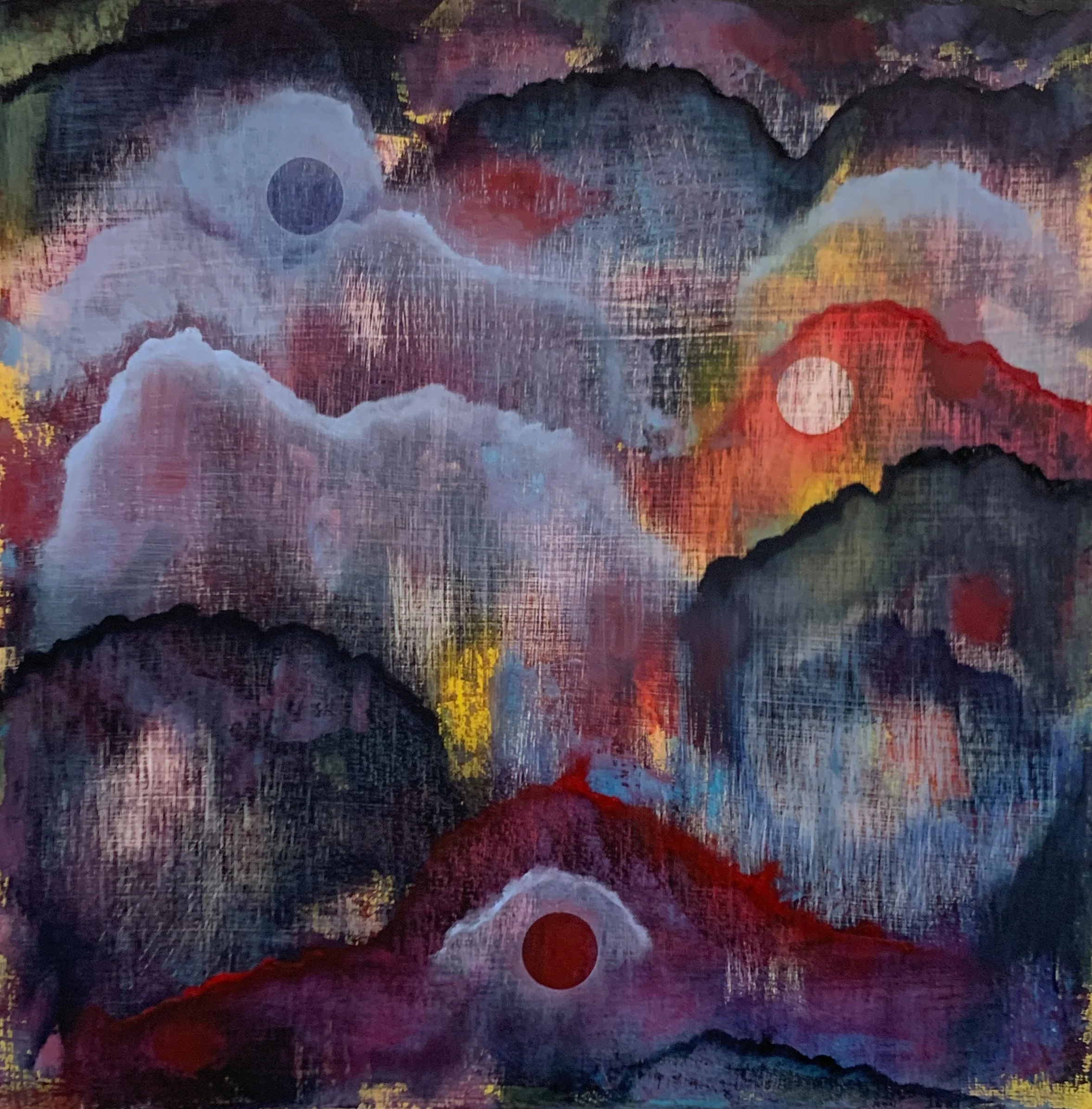 "I Go There With You",
oil on cradled panel, 16' x 16"
