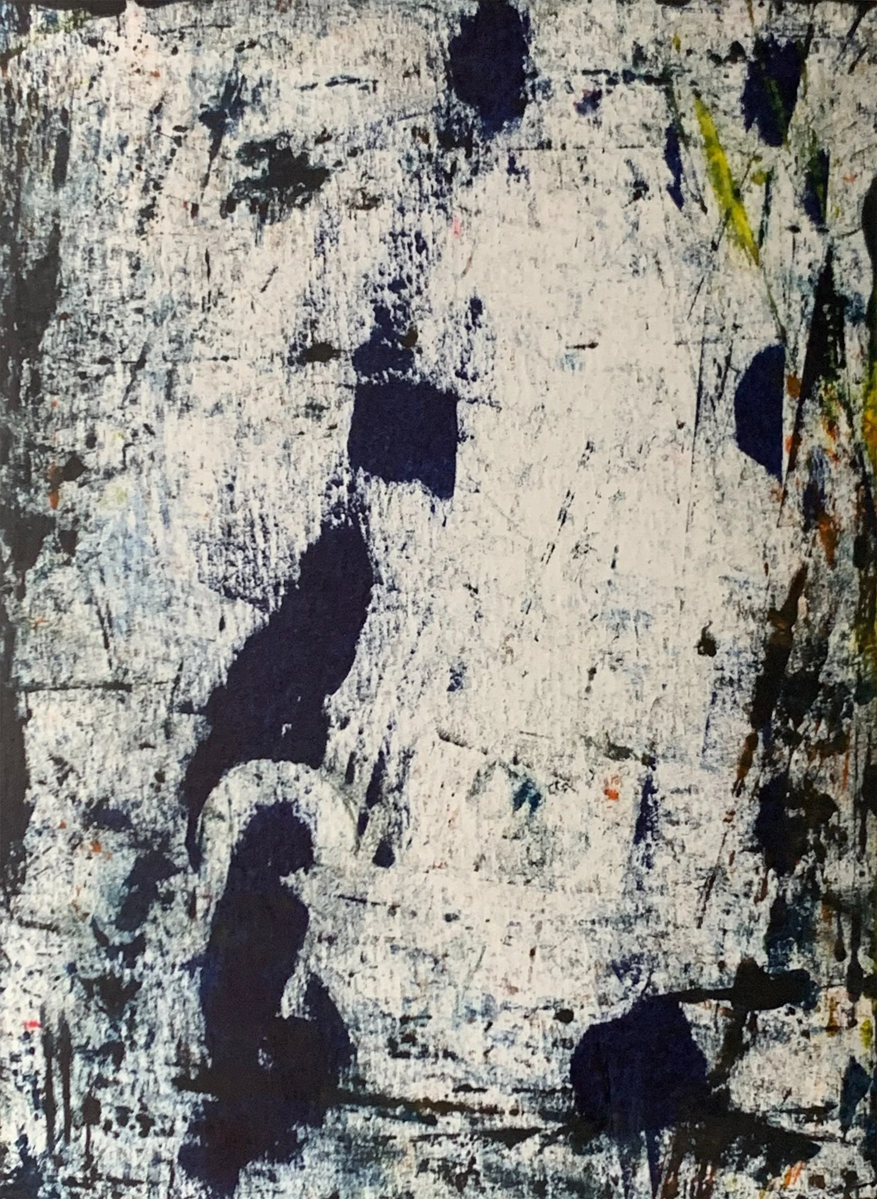 Oil on mixed media paper, 7" x 5"