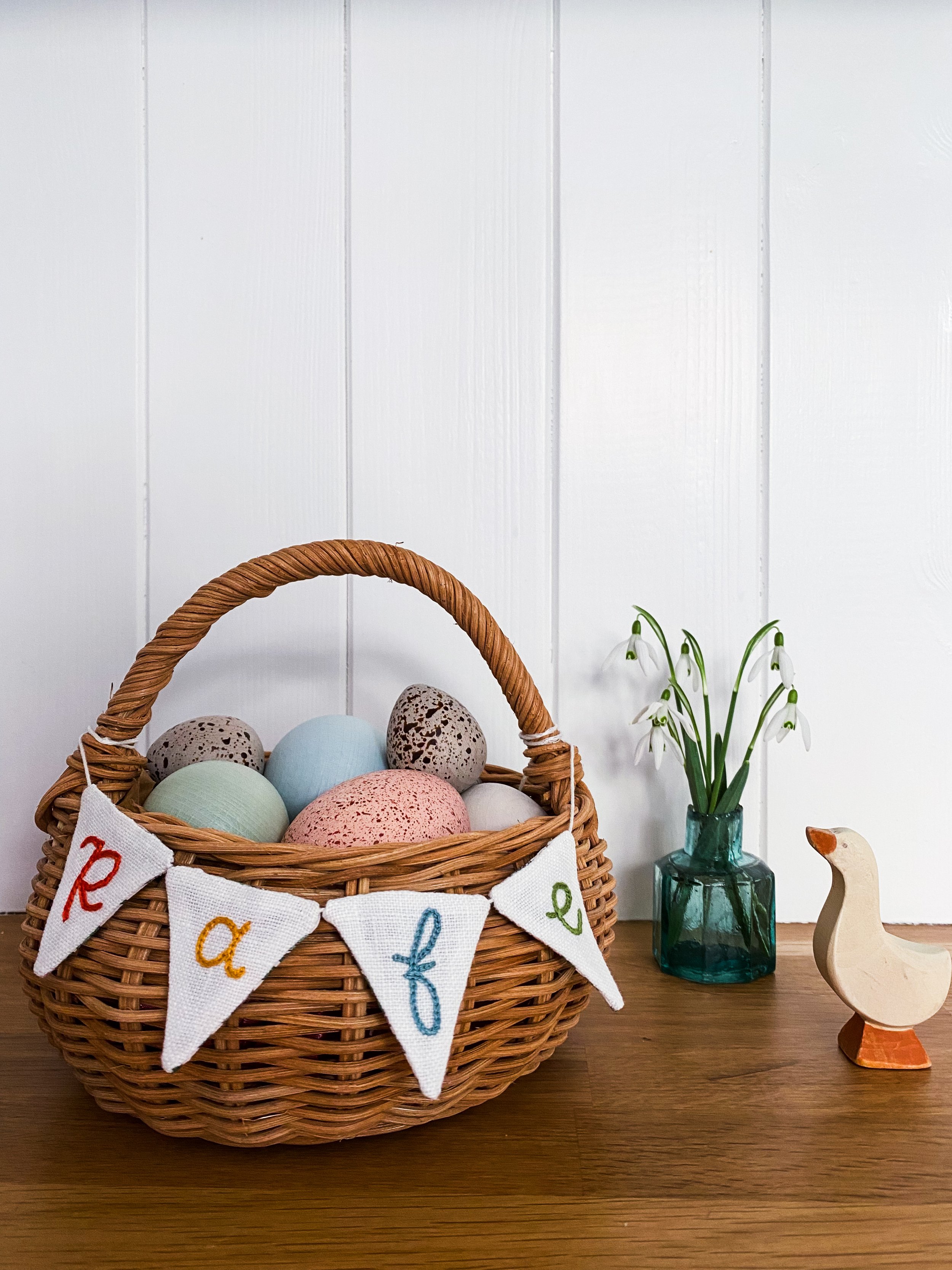 Hand Embroidered Mini Bunting