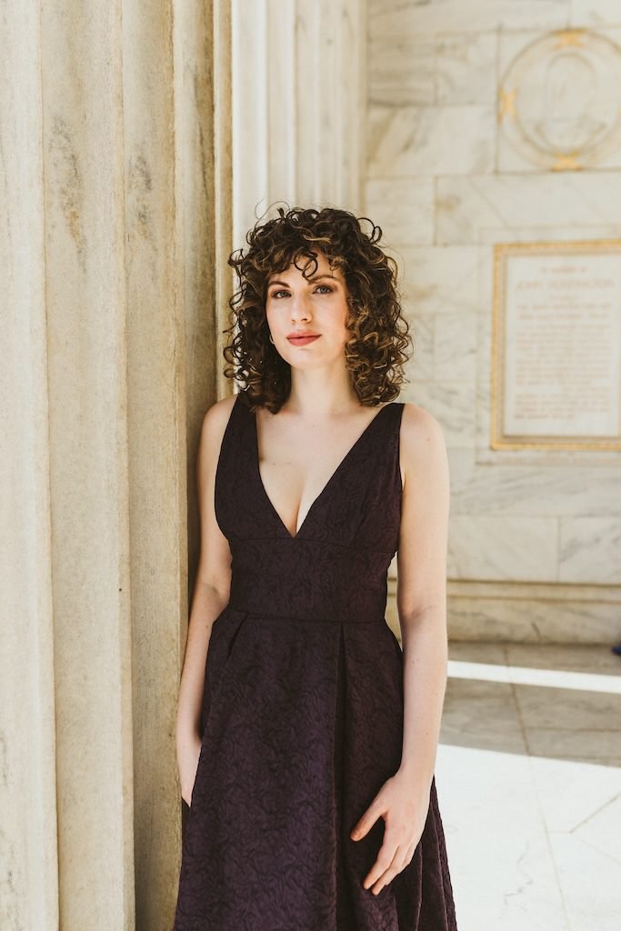 Grace Roepke posing for personal branding headshots in Cleveland, Ohio. 