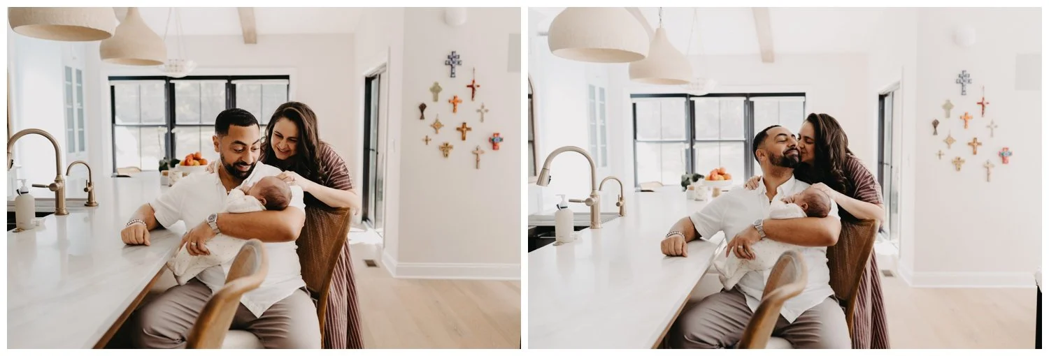 Cleveland, Ohio newborn photography - at home infant shoot