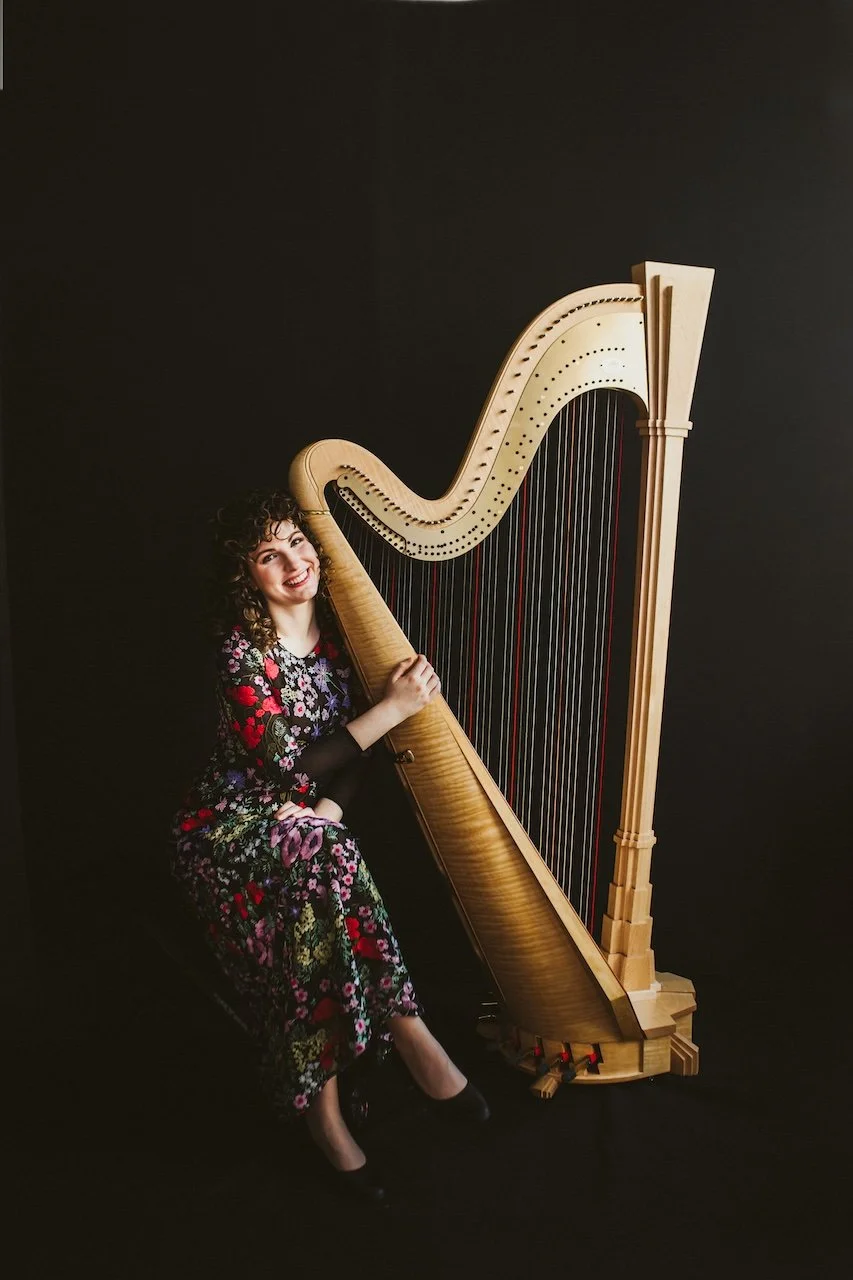 Elegant and modern studio headshot of musician in the Cleveland area.  