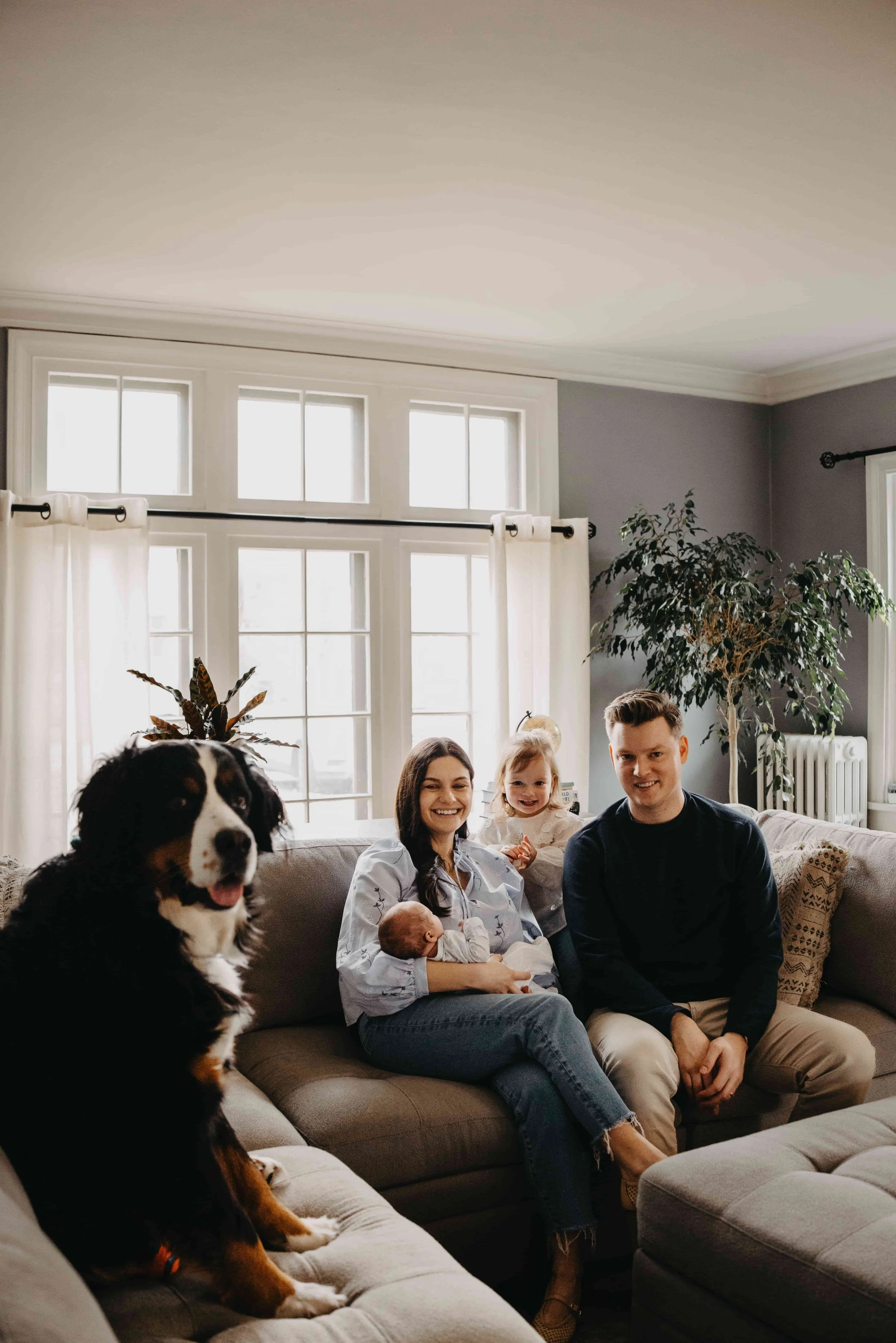 In-home newborn photography session in Cleveland Ohio by Agnes Szlapka