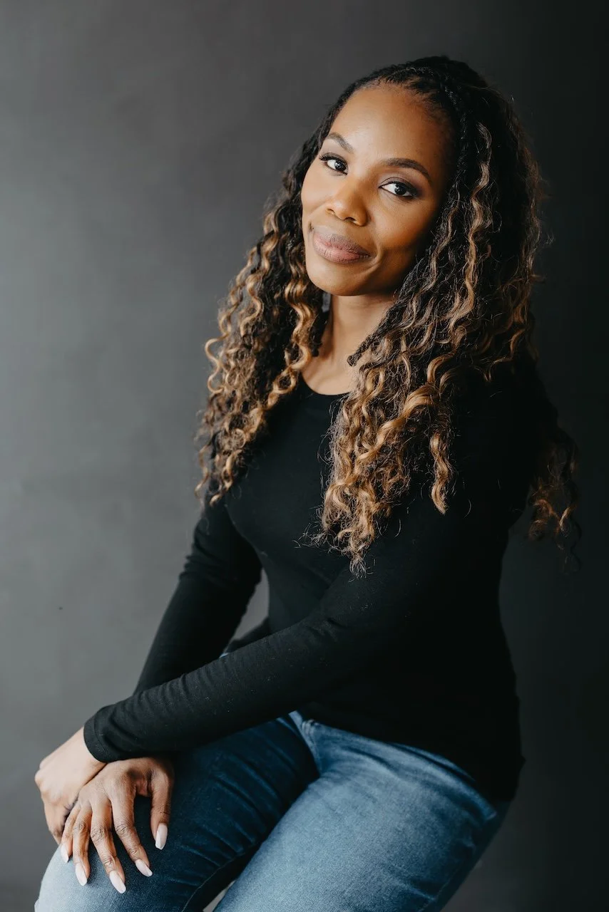 Personal branding portrait of female entrepreneur photographed by Cleveland, branding photographer.
