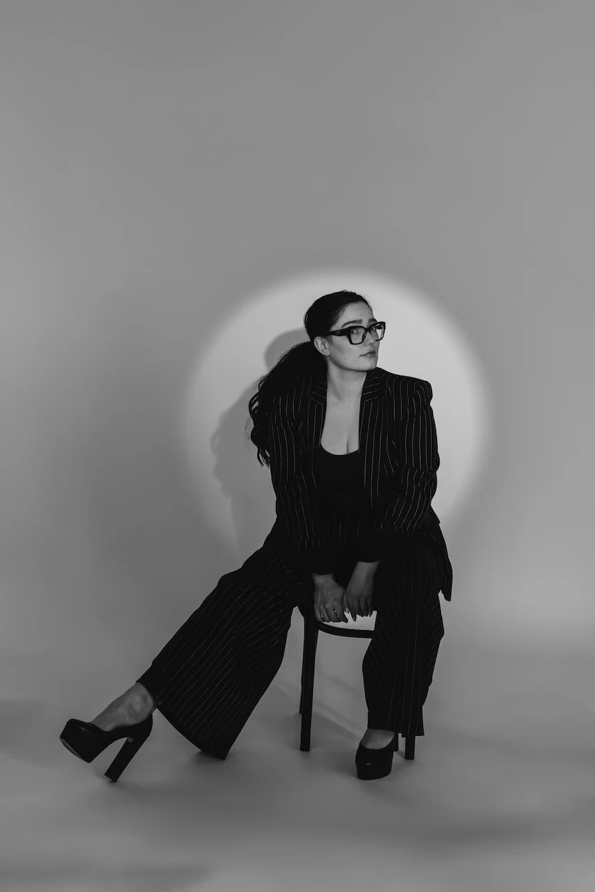 Personal branding portrait of a female entrepreneur photographed by a Cleveland branding photographer.
