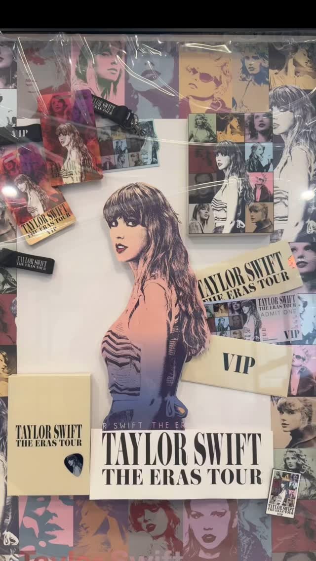 One lucky little lady is getting a shadow box collage of all her Eras VIP swag 🤗💎👯‍♀️