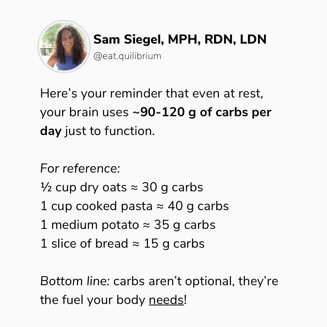 Regardless of your goals, they don&rsquo;t cancel out your body&rsquo;s basic need for carbs! 🥯🍞🥖🥐

#nutritionmyths #balancednutrition #dietmyths #diettips #keto