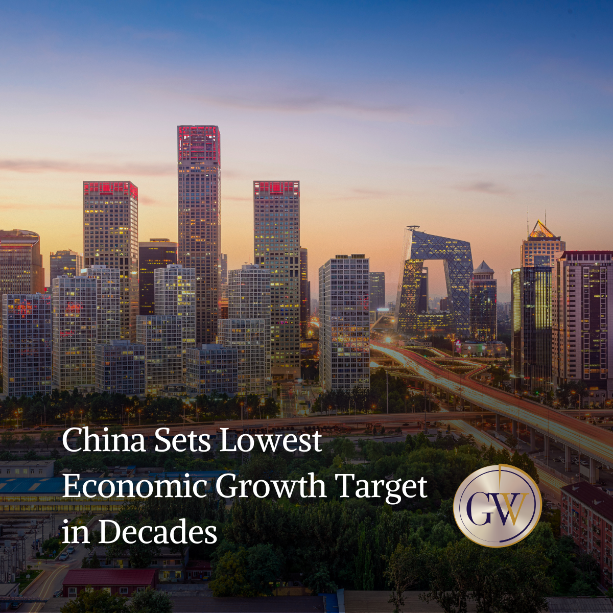 China Sets Lowest Economic Growth Target in Decades