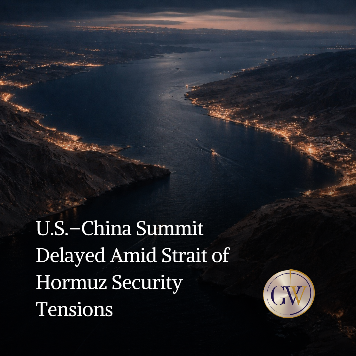 U.S.–China Summit Delayed as Tensions Rise Over Strait of Hormuz Security