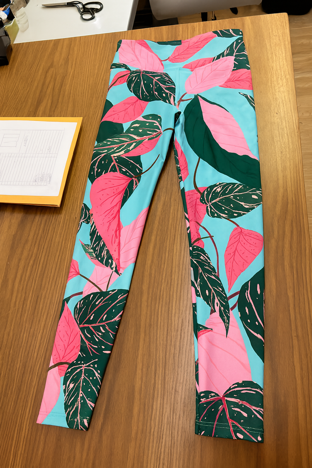 womens custom floral legging