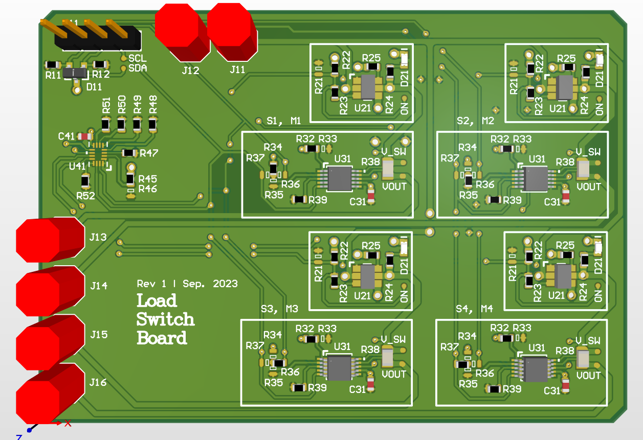 Load Switch & Current Monitor PCB
