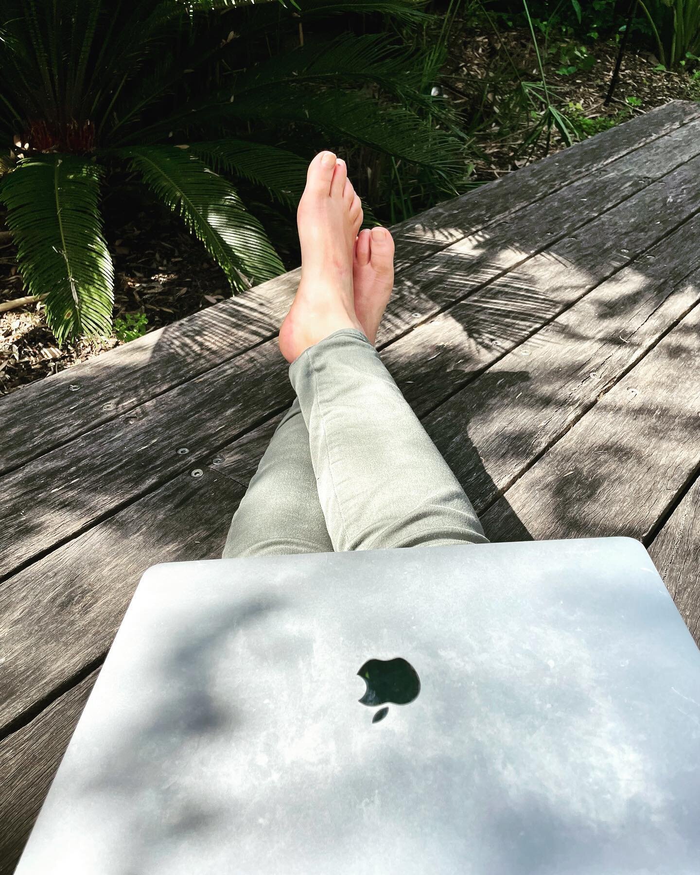 Taking a moment to breathe amidst the hustle of today. 🌿 It&rsquo;s a treatment day with a full book of patients and I&rsquo;ve got a pile of admin waiting for me. But first, a pause.  A moment of rest. ☀️Laying in the sun, feeling it&rsquo;s warmth