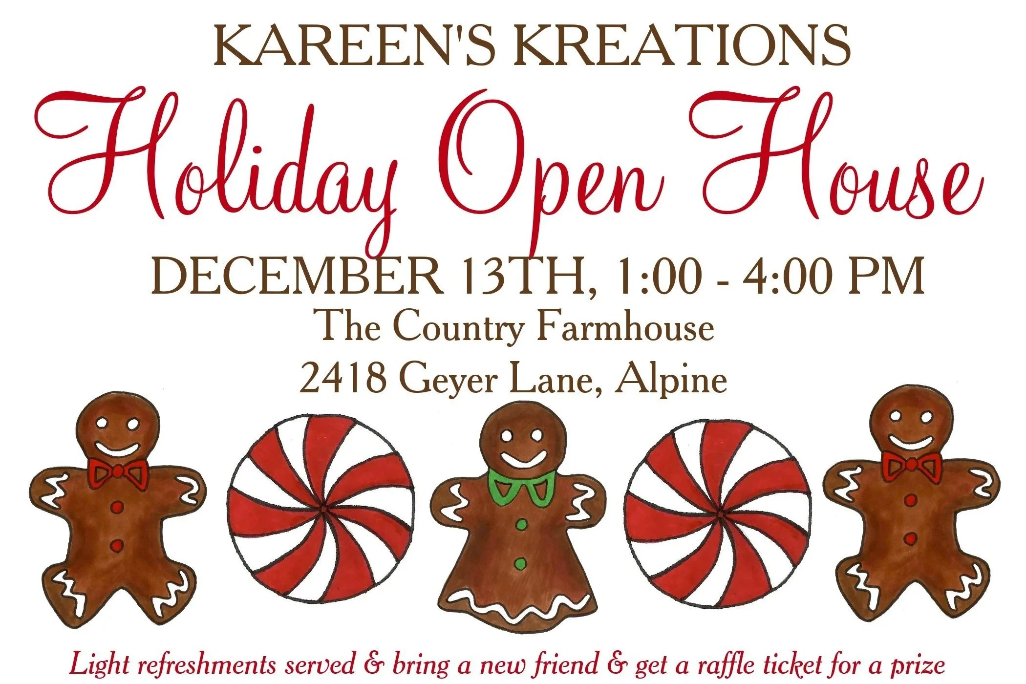 HOLIDAY OPEN HOUSE