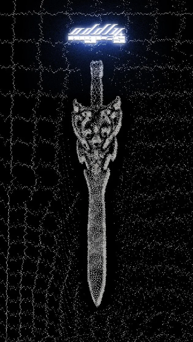 Oddlynights sword - 3d dither render