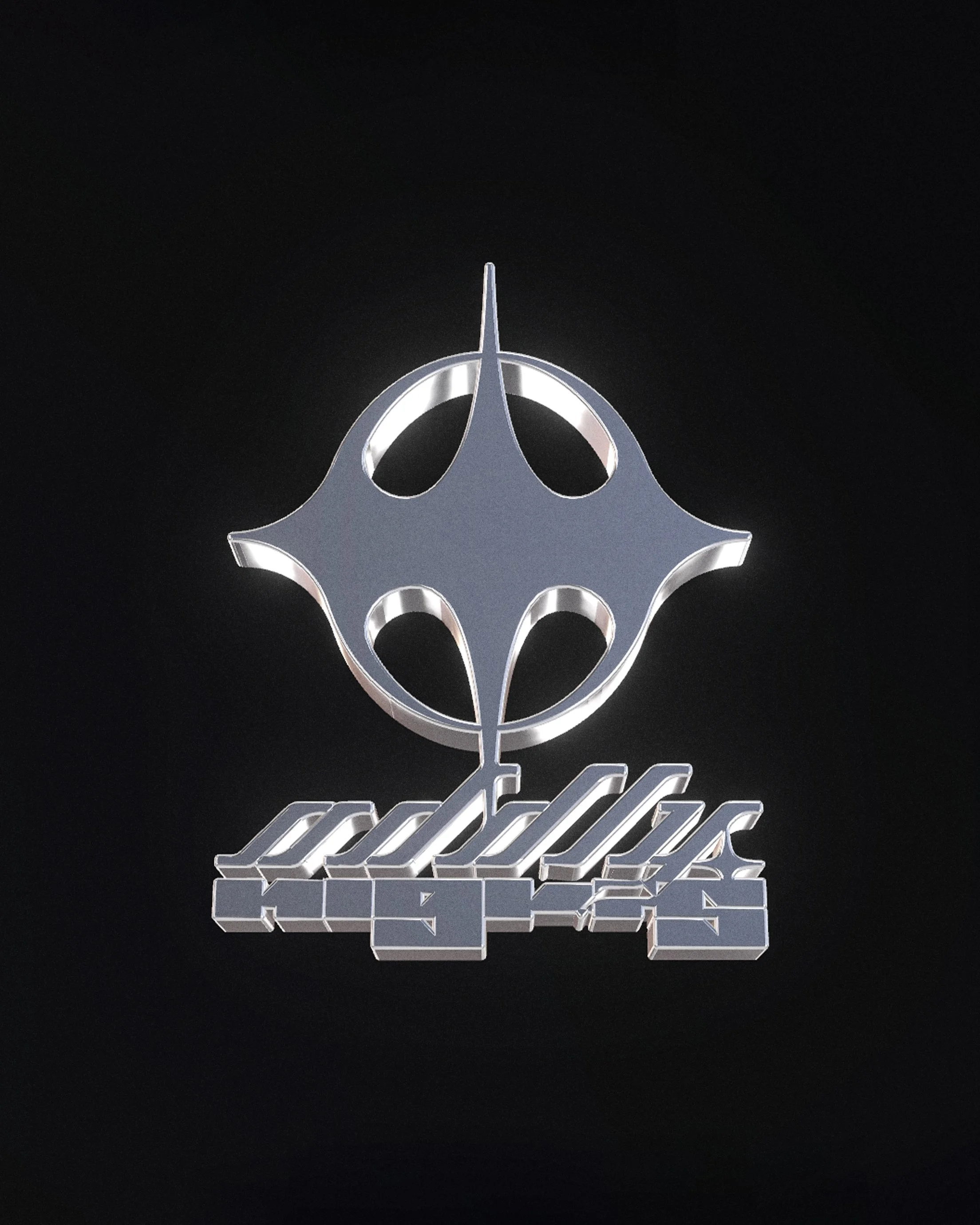 Oddlynigths Main Logo - 3d render