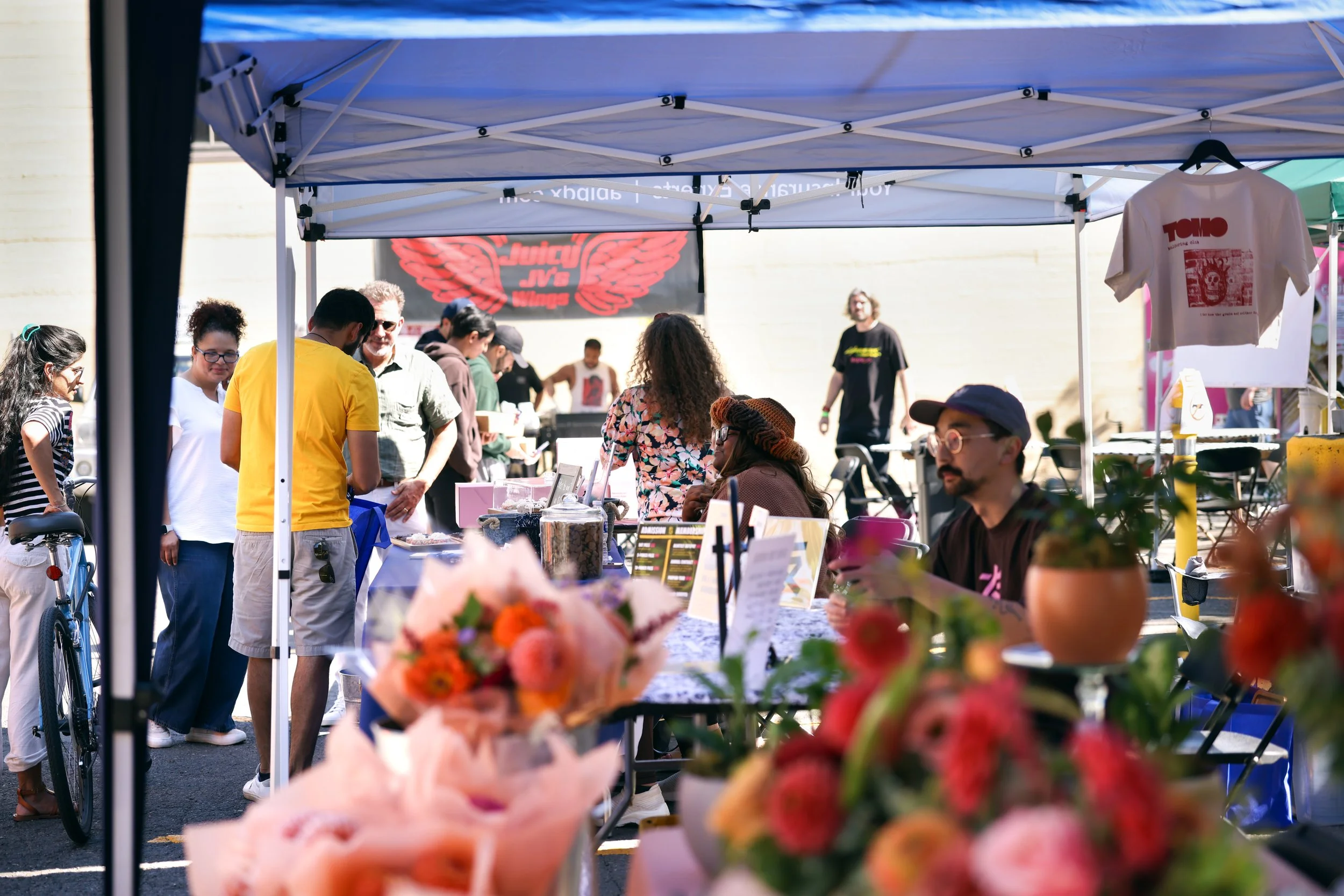 Venders at the Pearl Summer Party in downtown Portland, OR.