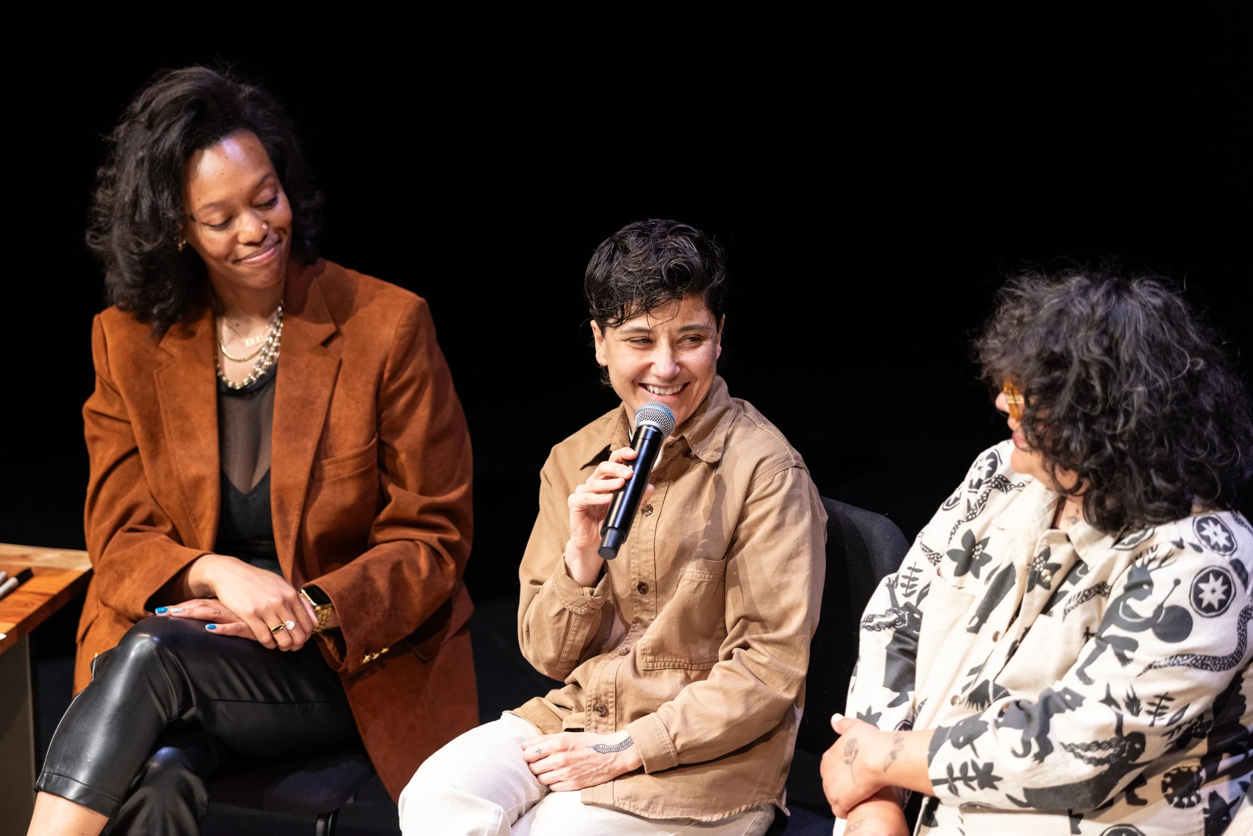Framing Our Presence artist panel at Portland 5 Winningstad Theater in Portland, Oregon. Event Photography bu JP Bogan.