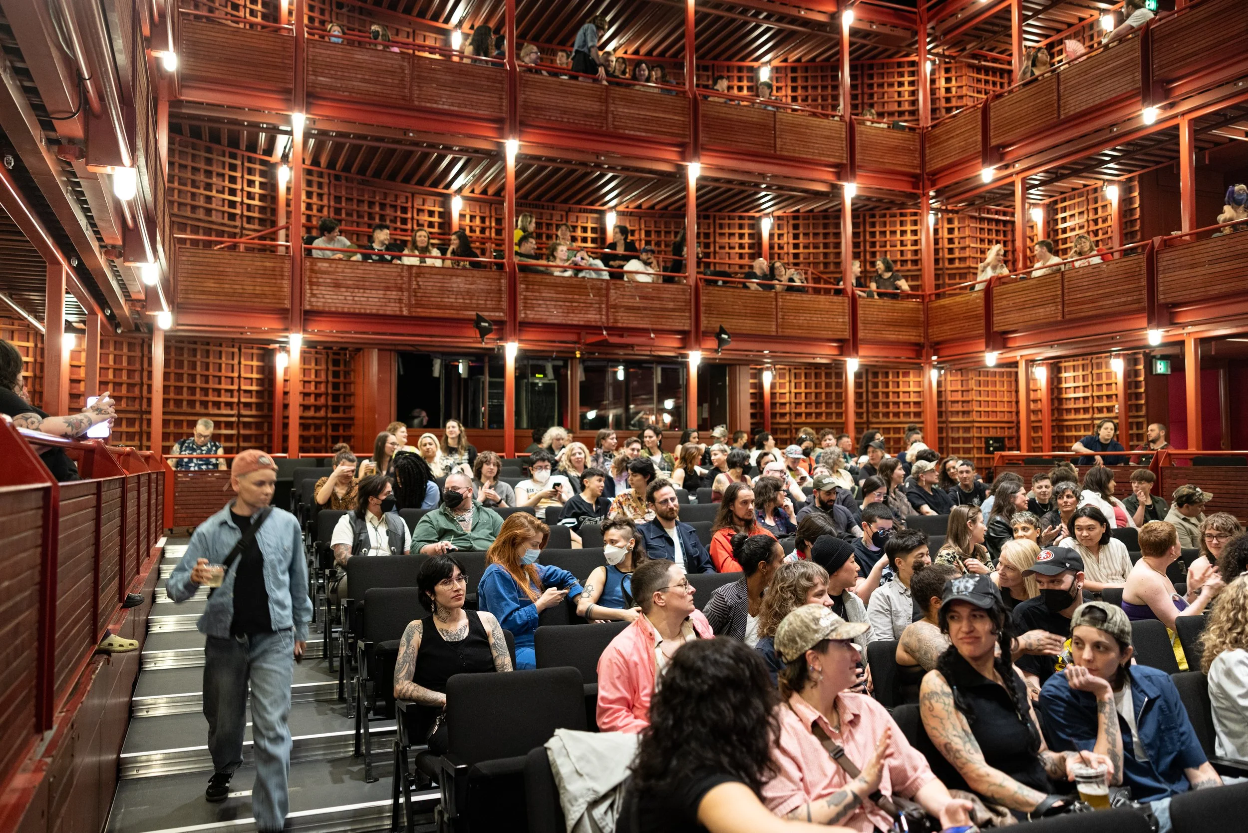 Audience at Framing Our Presence event at Portland 5 Winningstad Theater in Portland, Oregon. Event Photography bu JP Bogan.