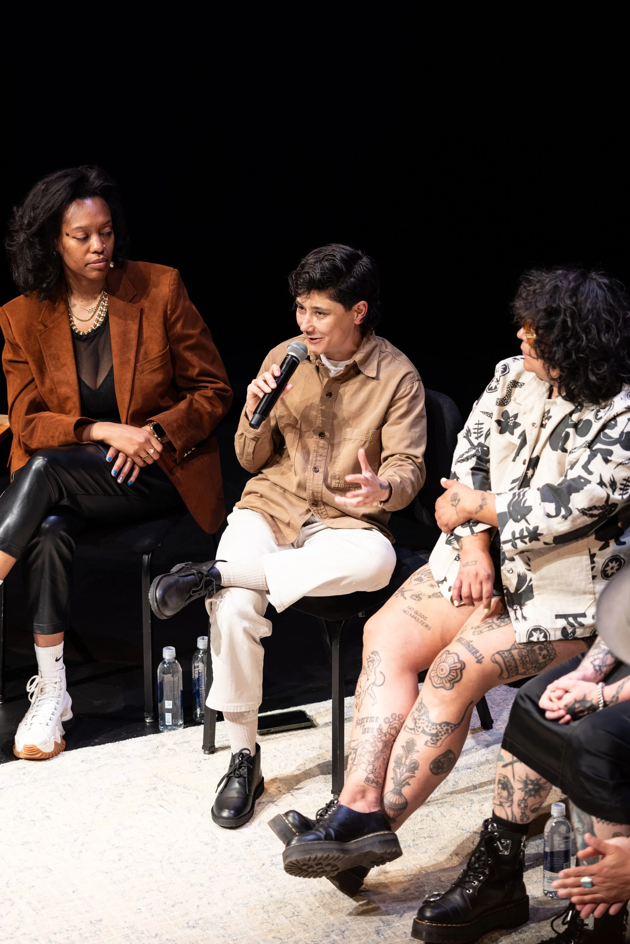 Framing Our Presence artist panel at Portland 5 Winningstad Theater in Portland, Oregon. Event Photography bu JP Bogan.