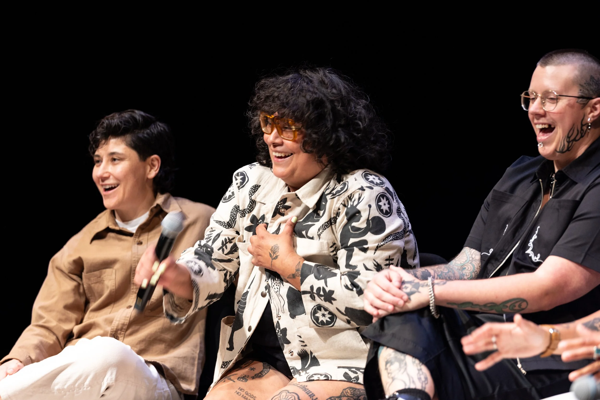 Framing Our Presence artist panel at Portland 5 Winningstad Theater in Portland, Oregon. Event Photography bu JP Bogan.