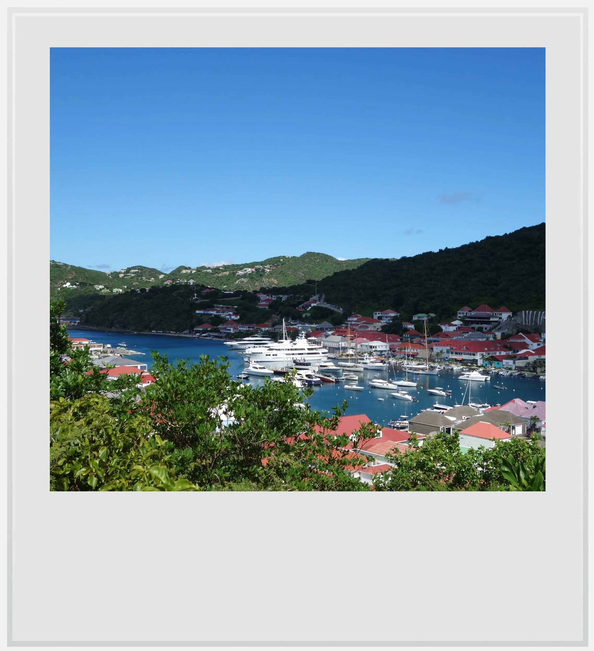 The Gustavia harbor in St Barths.