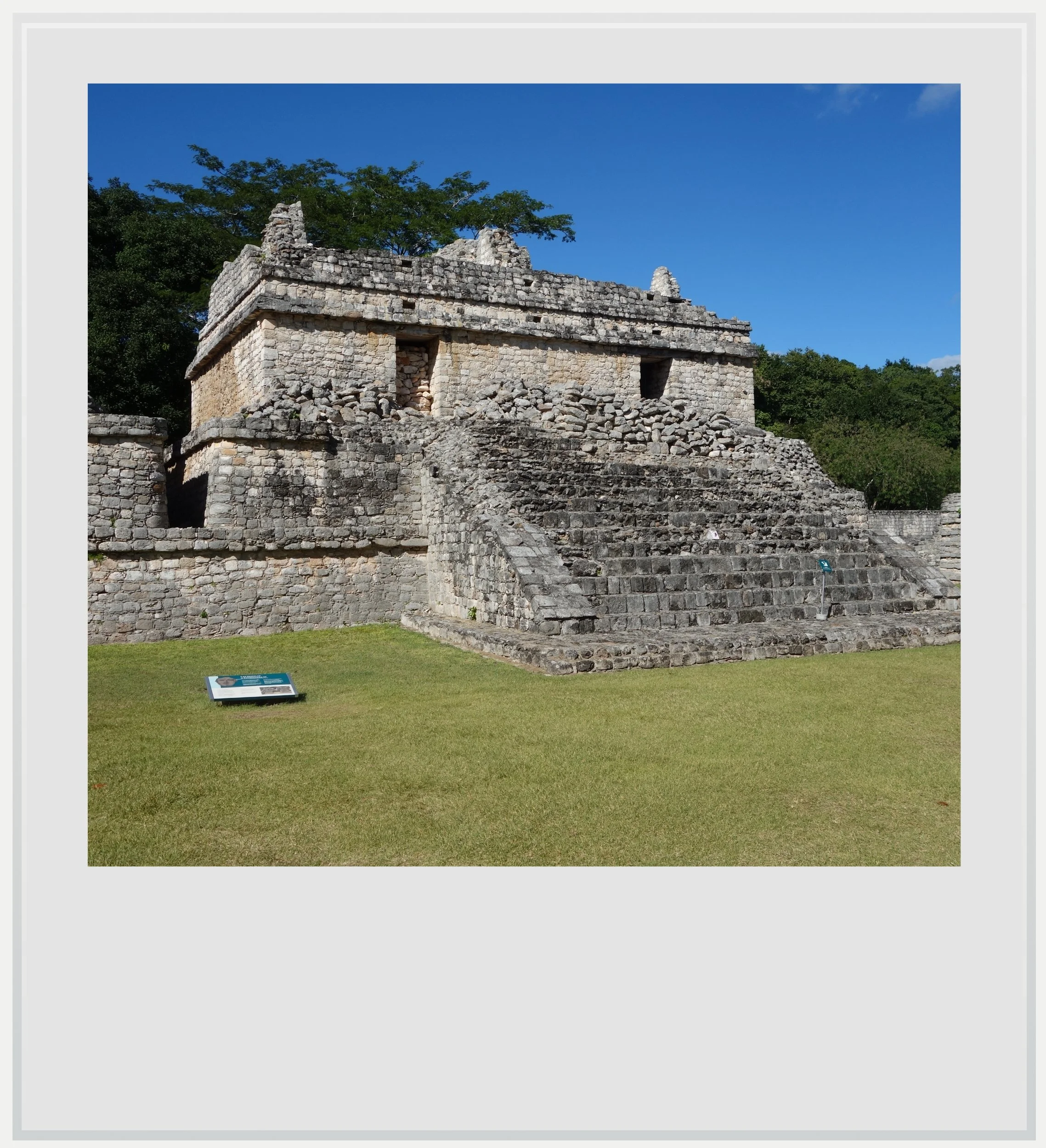The Twin Temples in Ek Balam, Yucatan, Mexico.