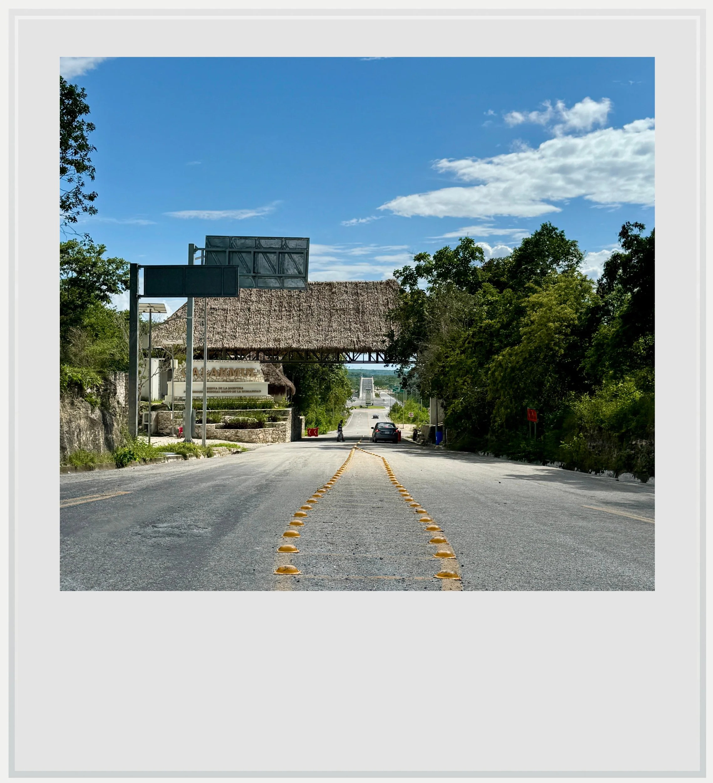 The entrance to the Calakmul Biosphere Reserve in Campeche, Mexico.