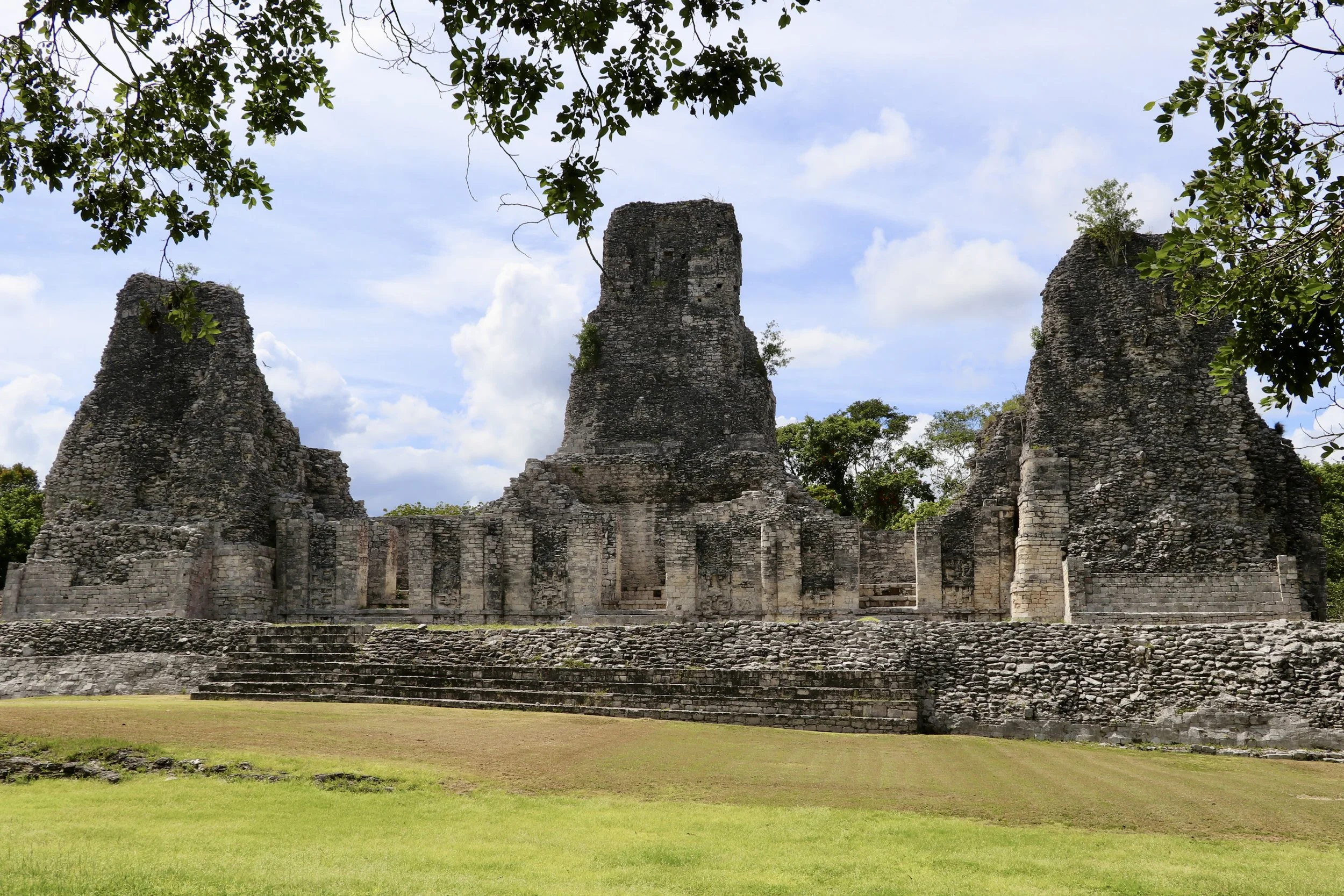 The Rio Bec temple of Xpujil in Campeche, Mexico.