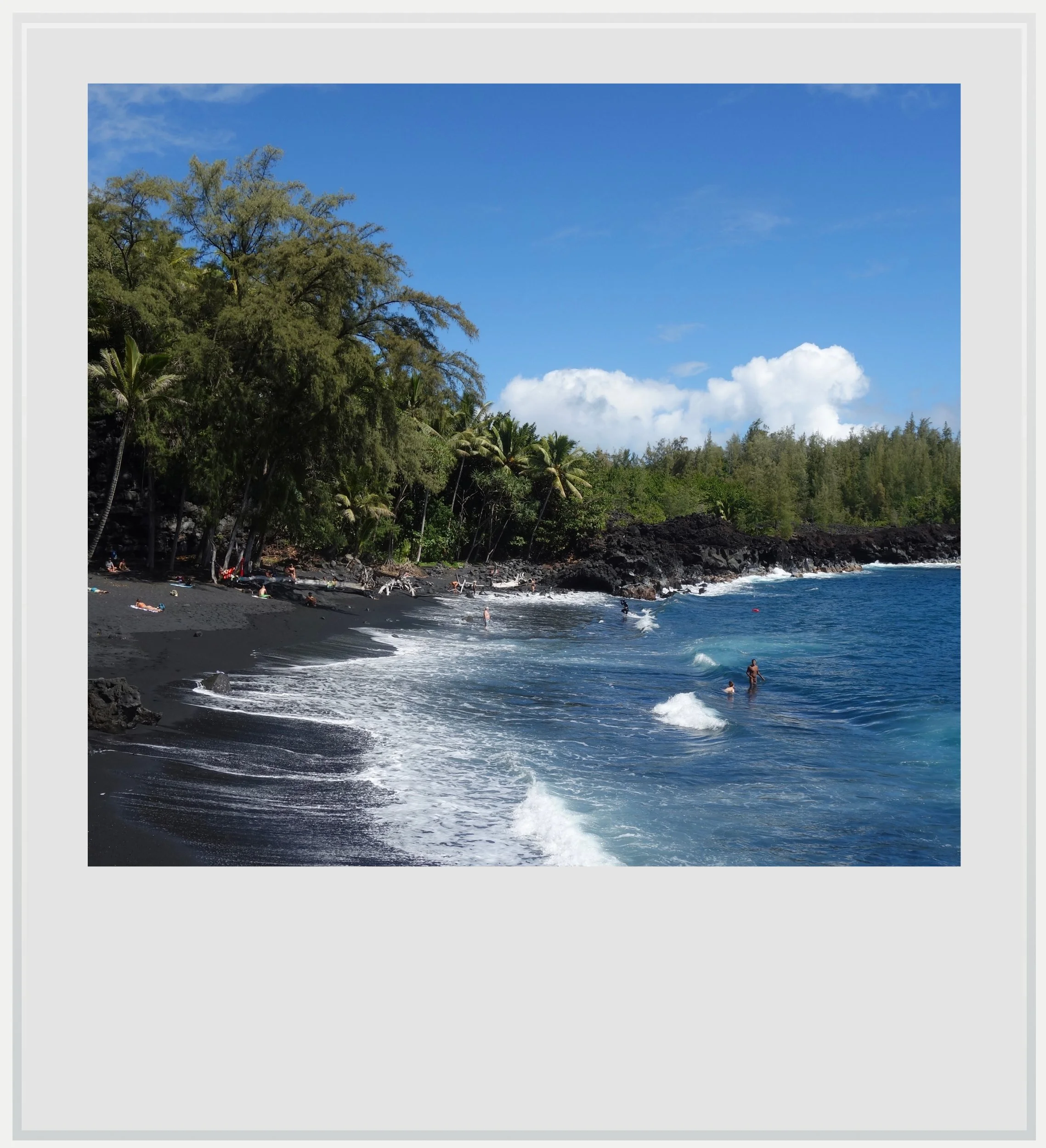 Kehena beach, on the southern shore of Hawaii's Big Island, in the Puna district.