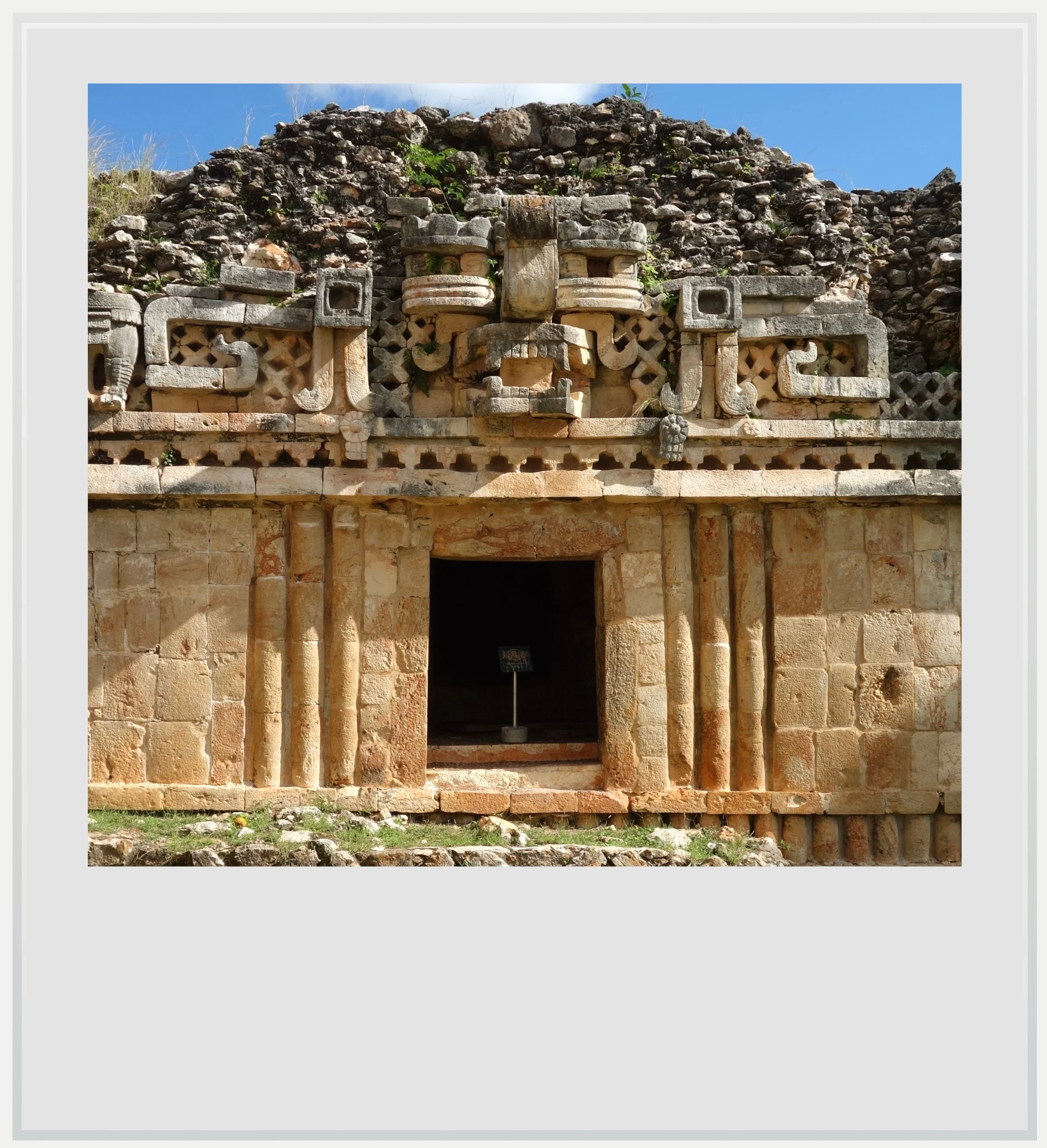 A palace door in Labna, Yucatan, Mexico.