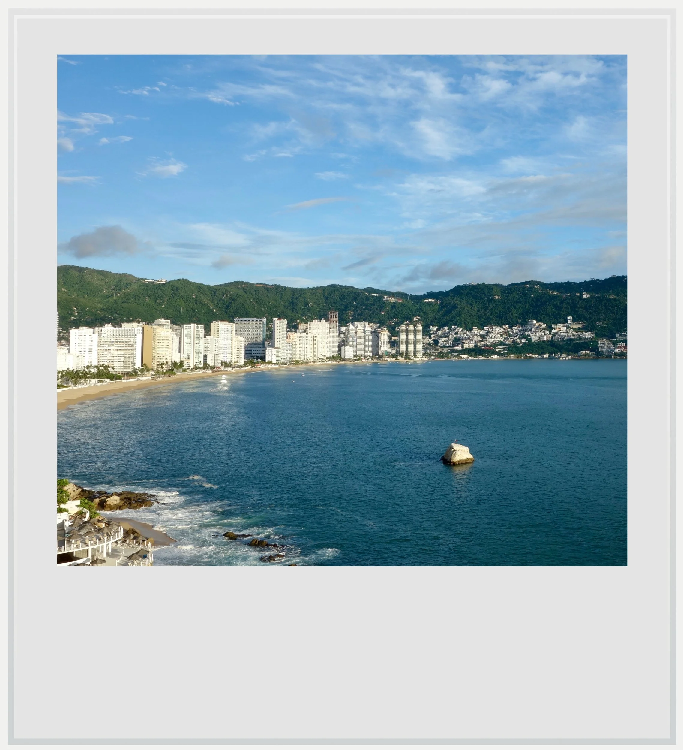 The southern side of the Golden Zone in the Costera area of Acapulco.