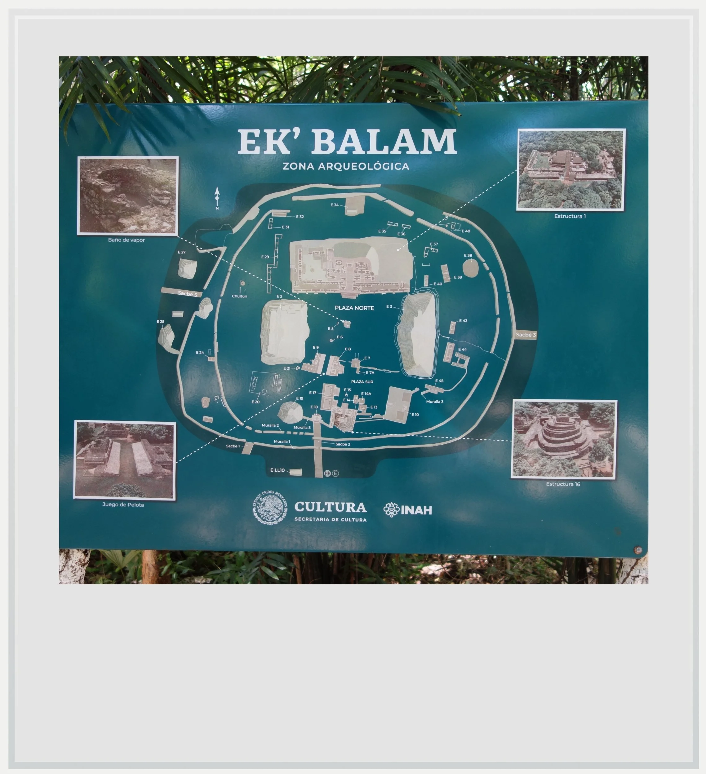 Ek Balam's site map