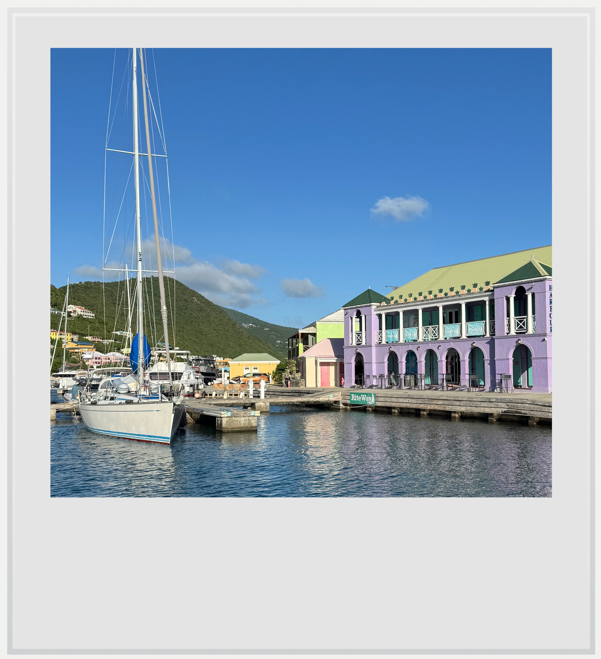 The marina on Frenchman’s Caye, near Tortola, British Virgin Islands.