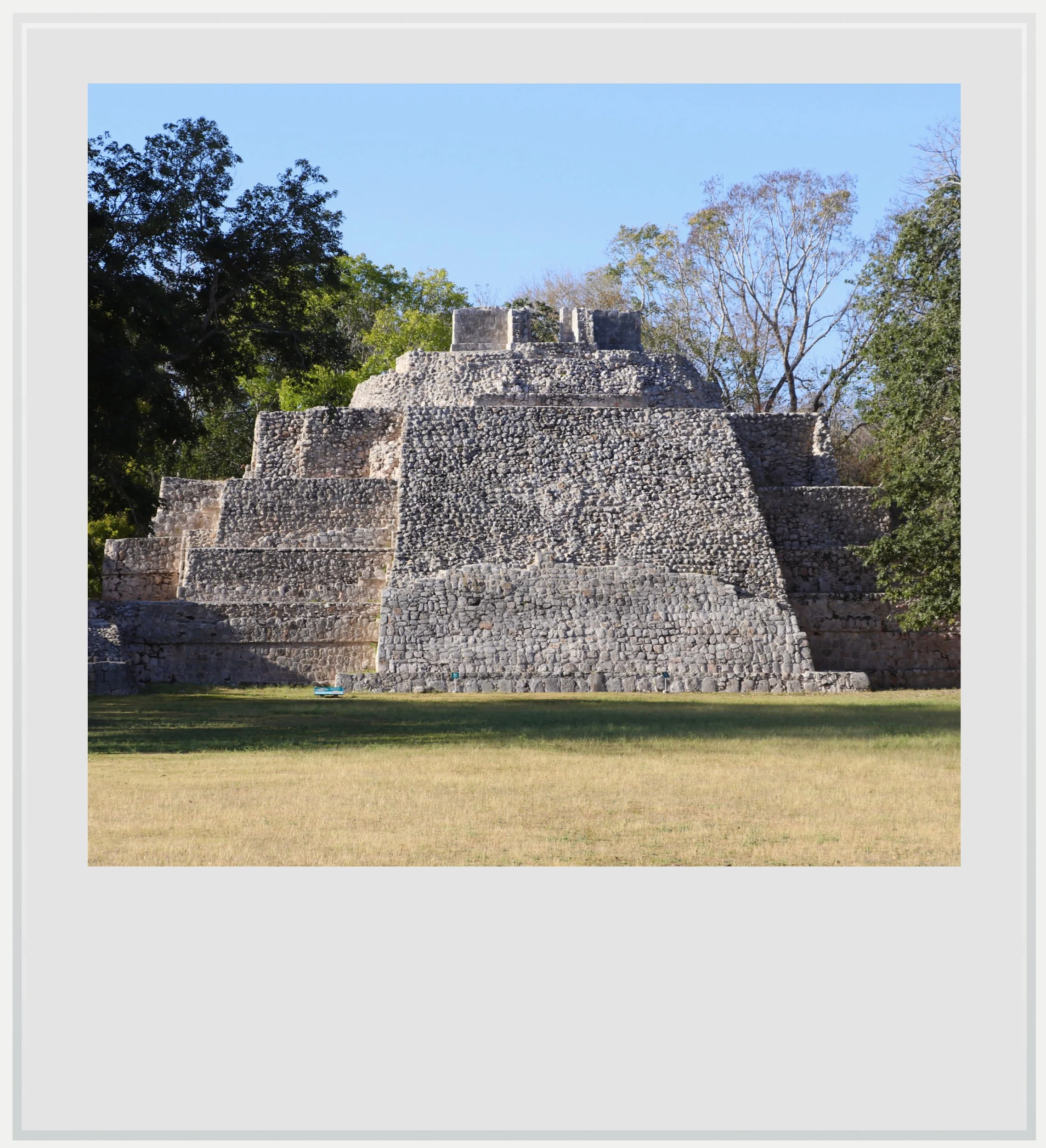 The Southern Temple in Edzna, Campeche, Mexico.