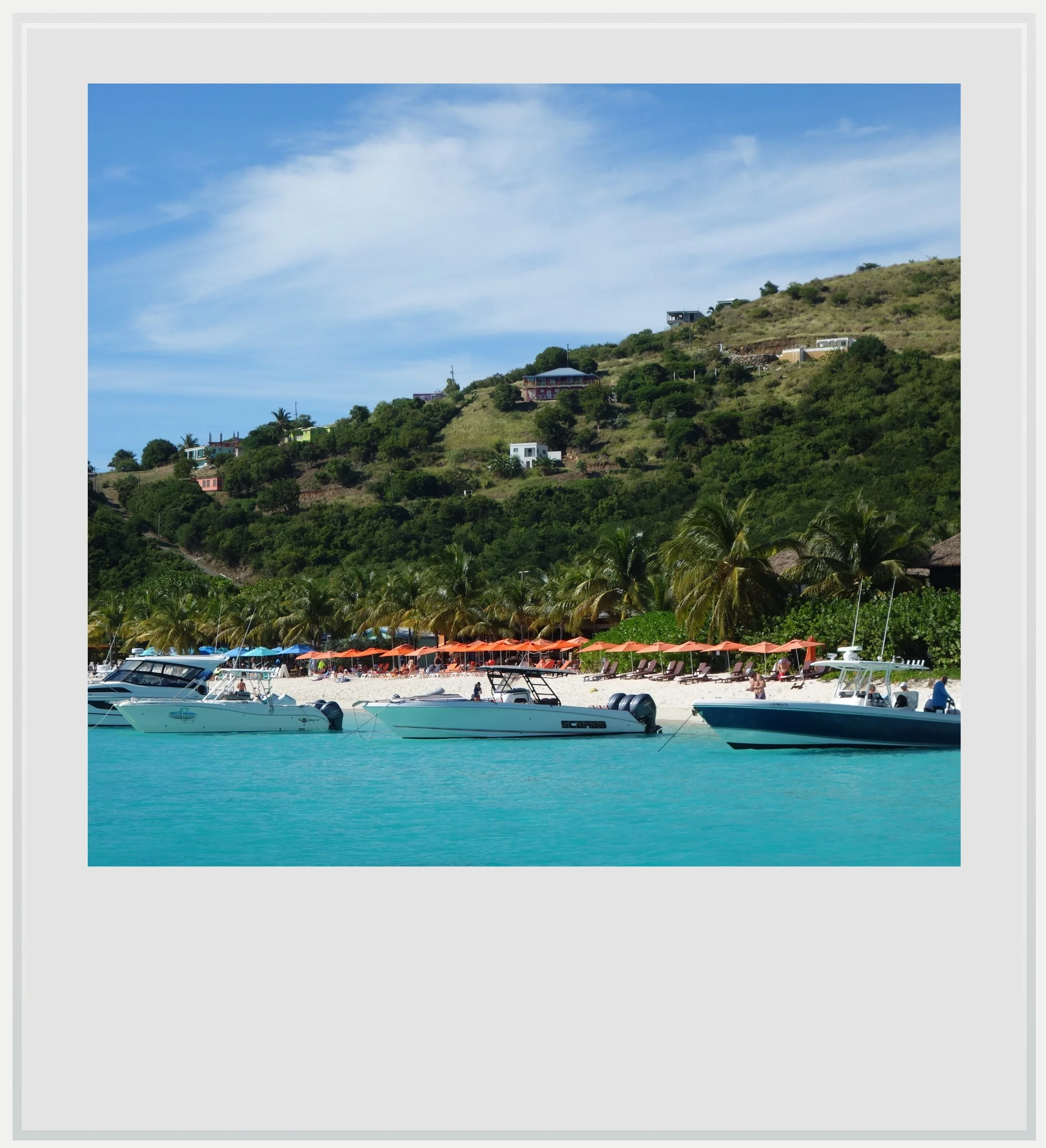 White Bay on Jost Van Dyke island, near Tortola, BVI.