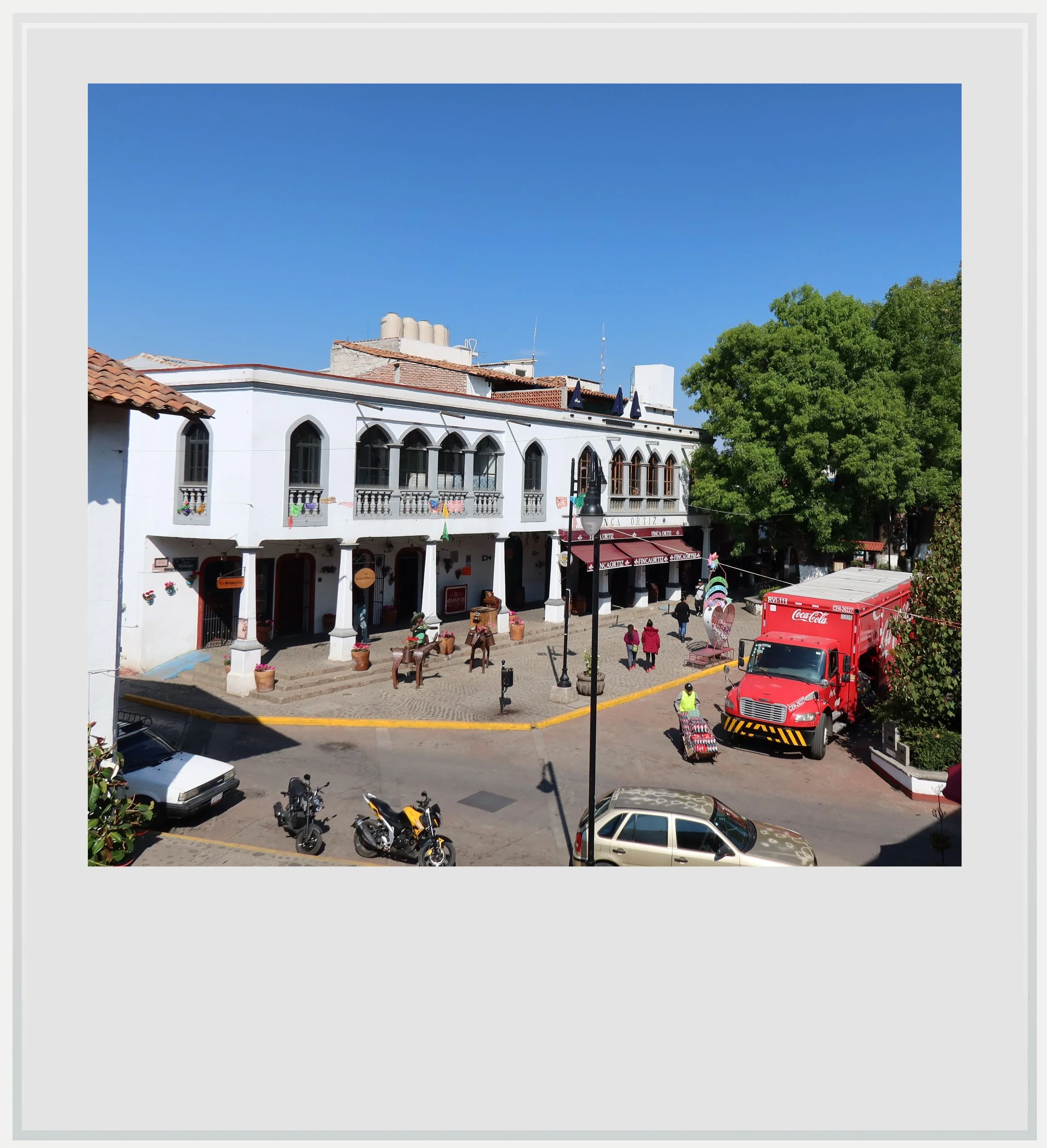 The view from El Aguila restaurant’s balcony. in Villa del Carbon, Mexico.