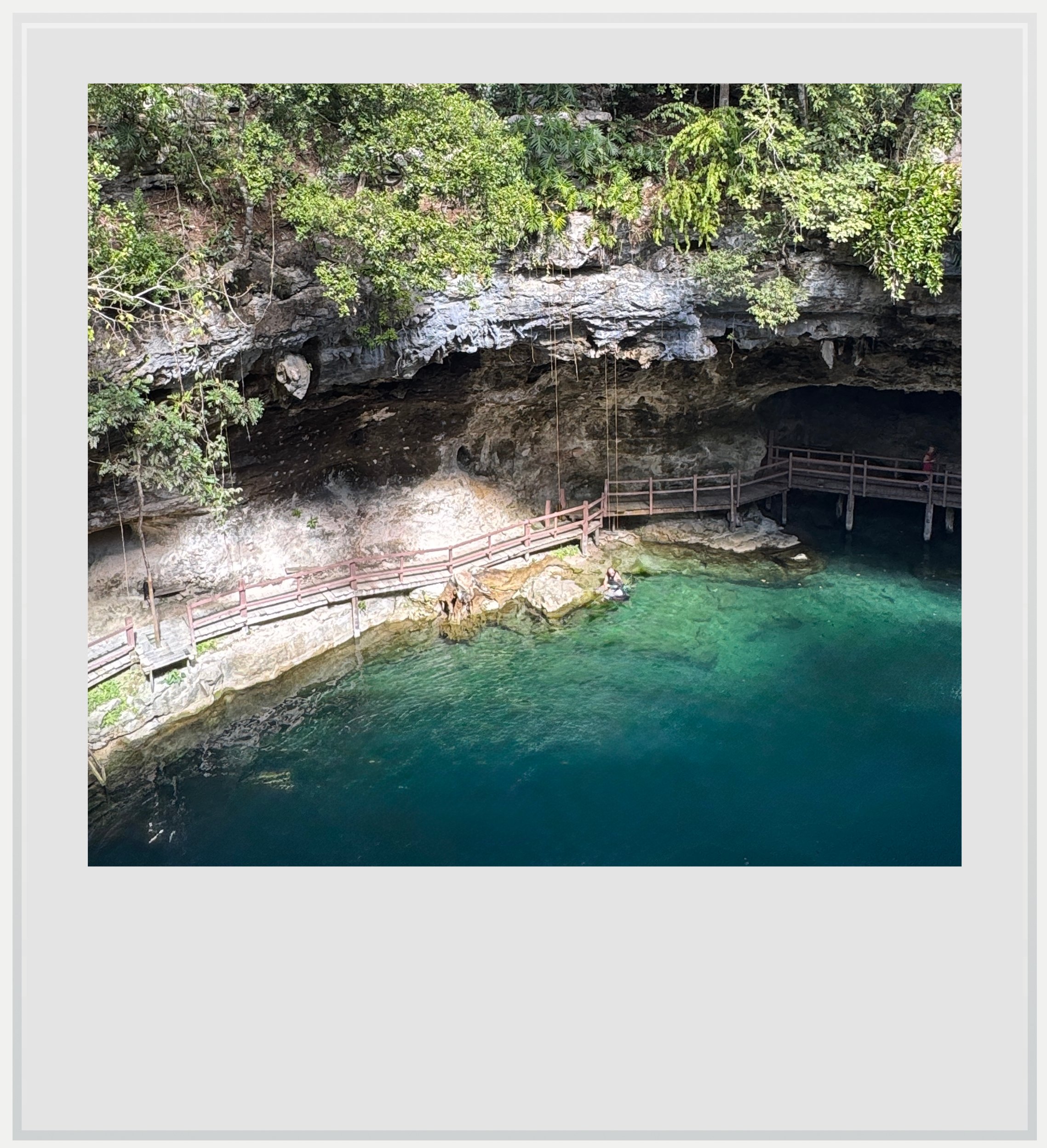 A cenote near Ek Balam, Yucatan, Mexico.