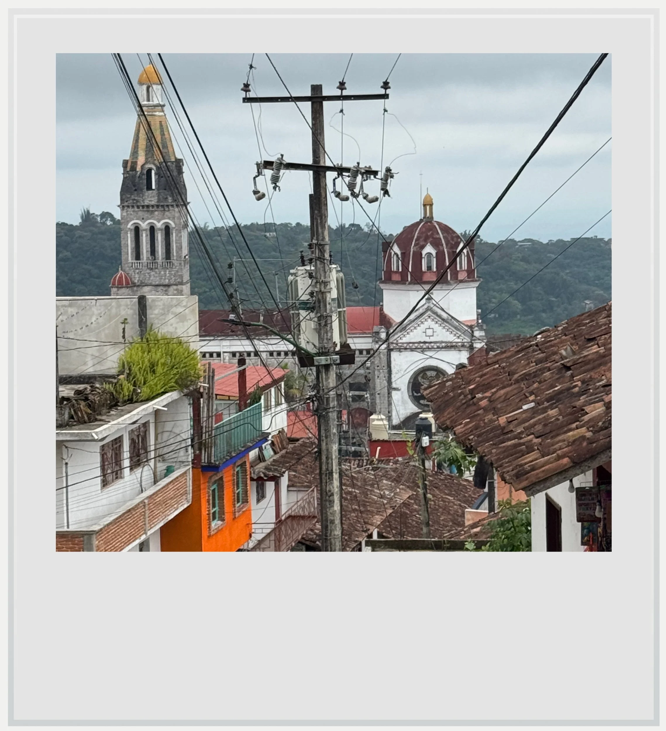 My first view of Cuetzalan, getting off the bus.