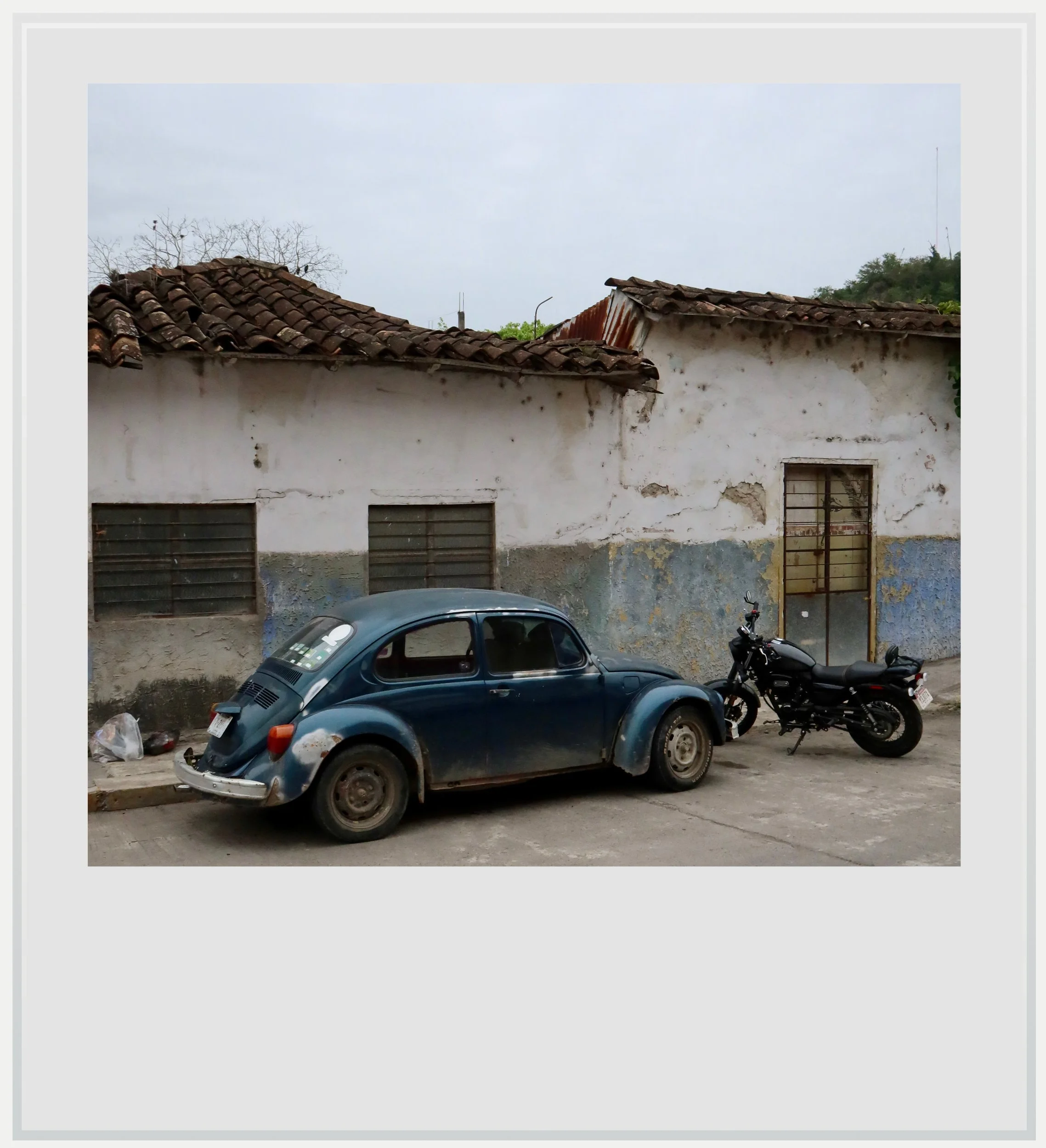 Street outside historic core in Papantla, Veracruz, Mexico.