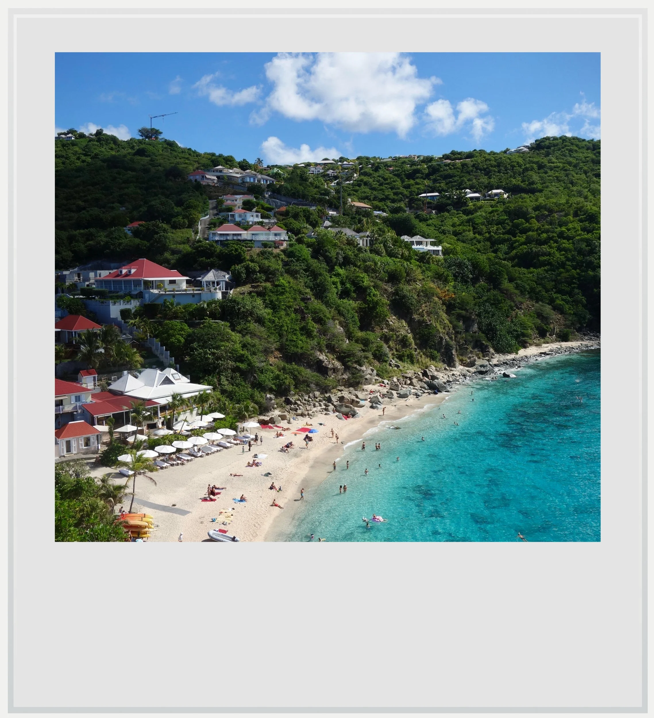 Shell beach in Gustavia, St Barths.